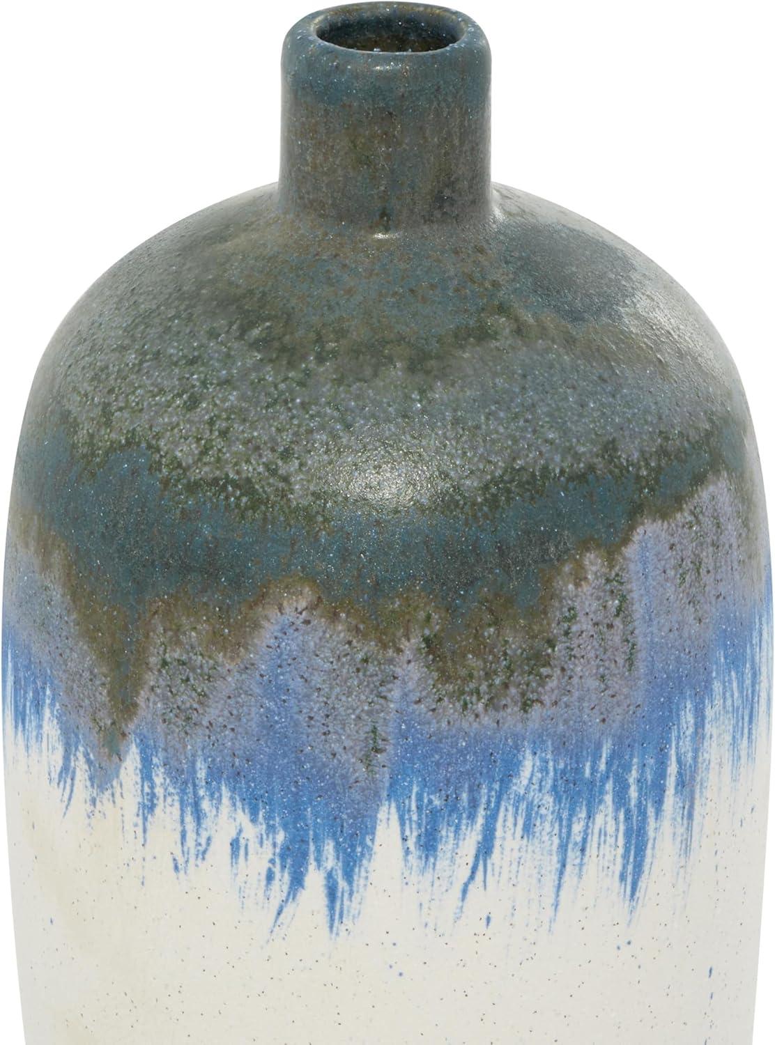 Novogratz White Ceramic Contemporary Vase, 13 X 6 X 6 | Wayfair