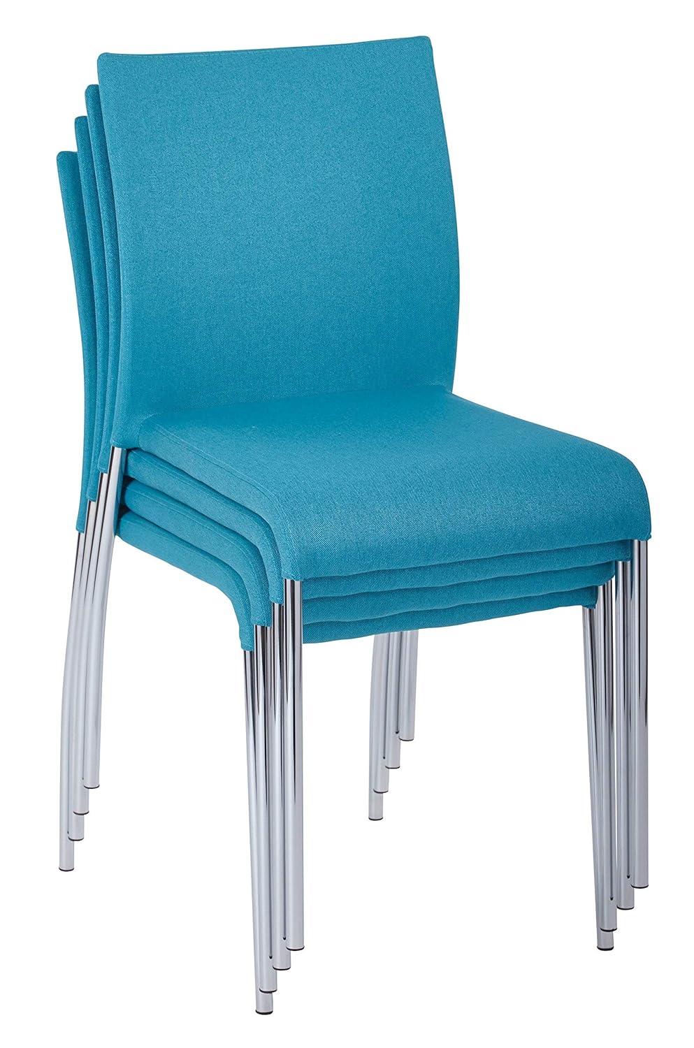 OSP Home Furnishings Conway Metal Stackable Multipurpose Chair ( Set of 4 ) (Set of 4)