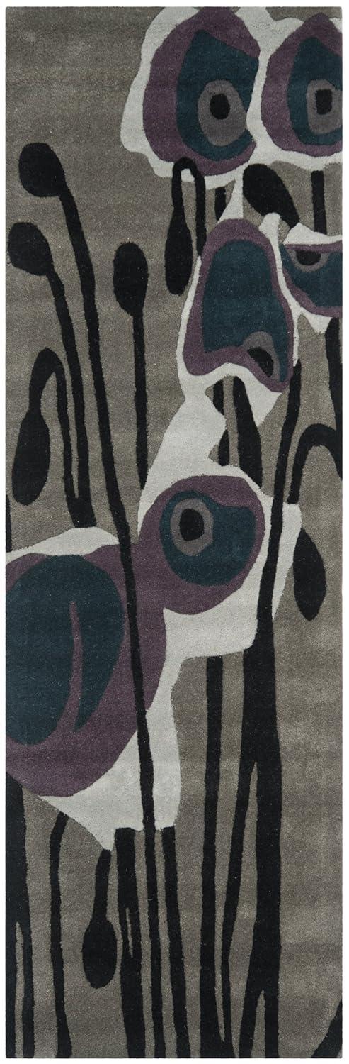 Soho SOH853 Hand Tufted Accent Rug - Grey/Blue - 2'x3' - Safavieh.