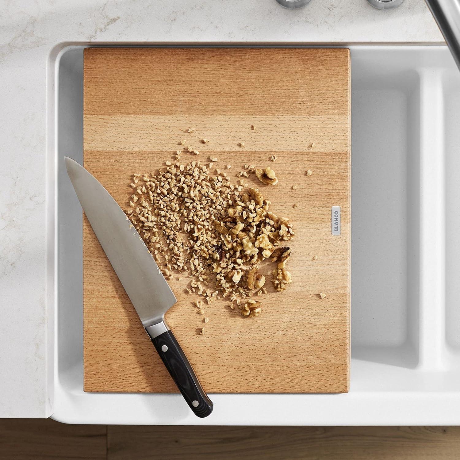Blanco Beechwood Cutting Board for Ikon & Vintera Farmhouse Sinks