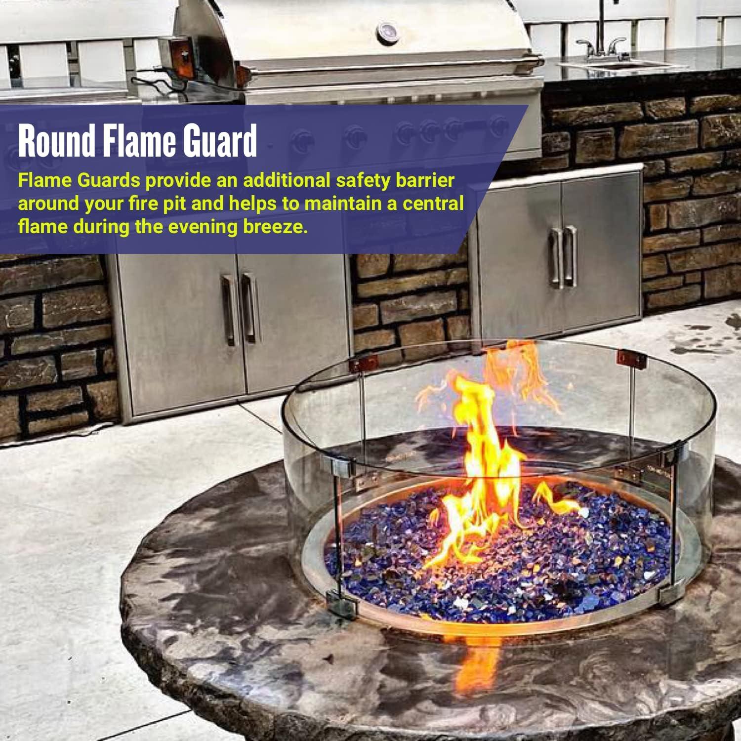 Round Flame Guard (Glass)