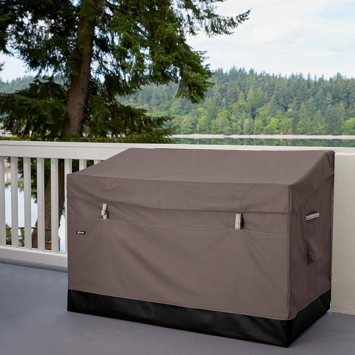 Classic Accessories 162 gal Ravenna Water-Resistant Steel Deck Box Beige