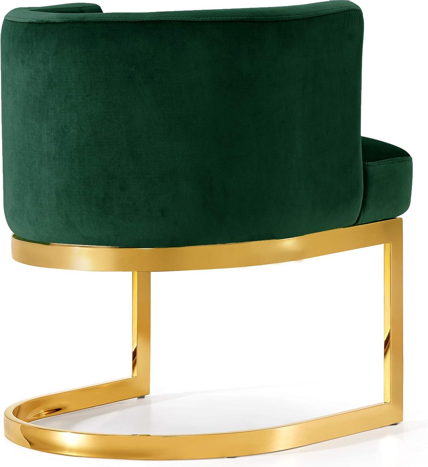 Gianna 19.5"H Velvet Dining Chair in Green-Meridian Furniture
