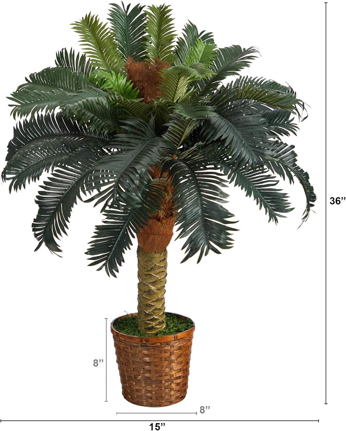 Nearly Natural 3-ft Sago Palm Artificial Tree