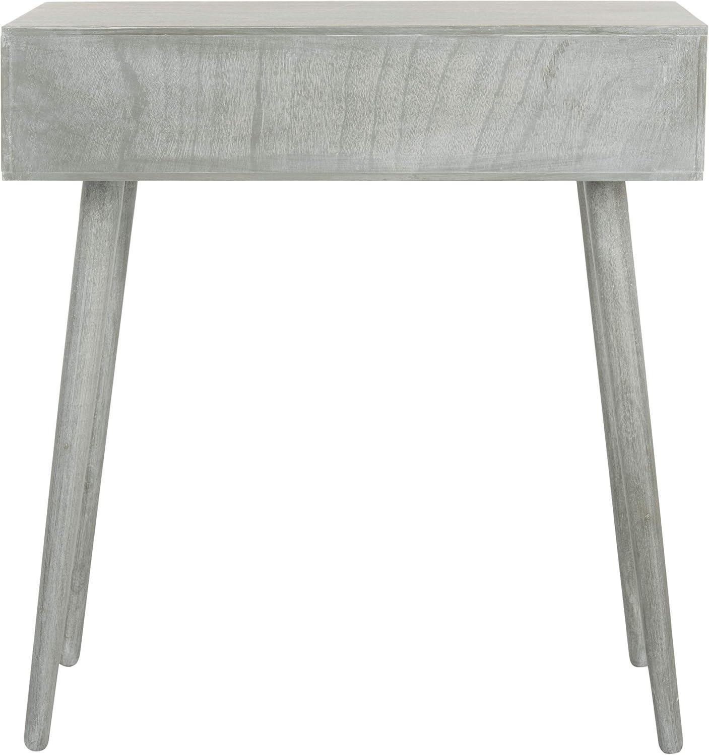 Transitional Slate Grey Rectangular 2-Drawer Console Table