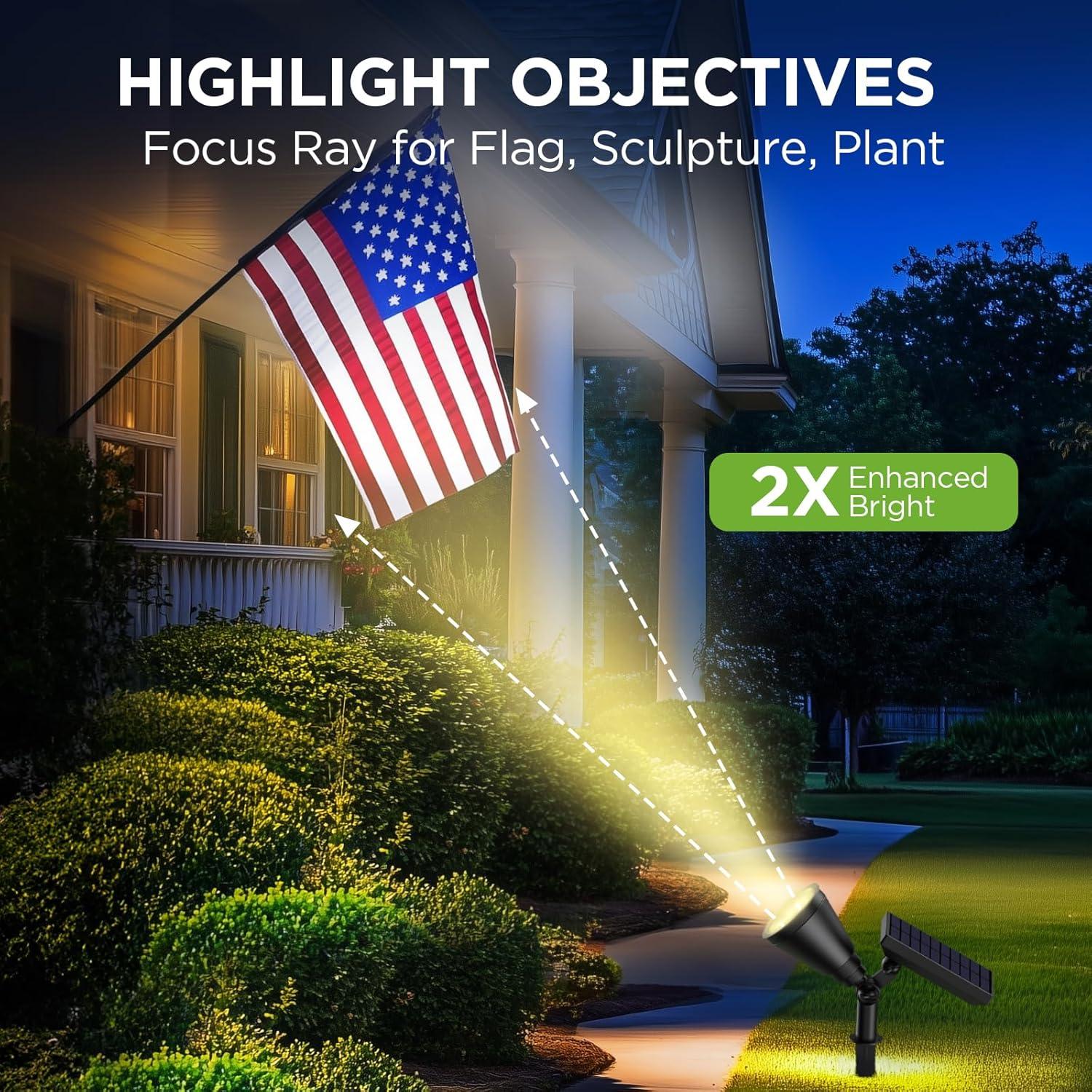 InnoGear Waterproof Solar Powered LED Outdoor Lights, (4 Pack)