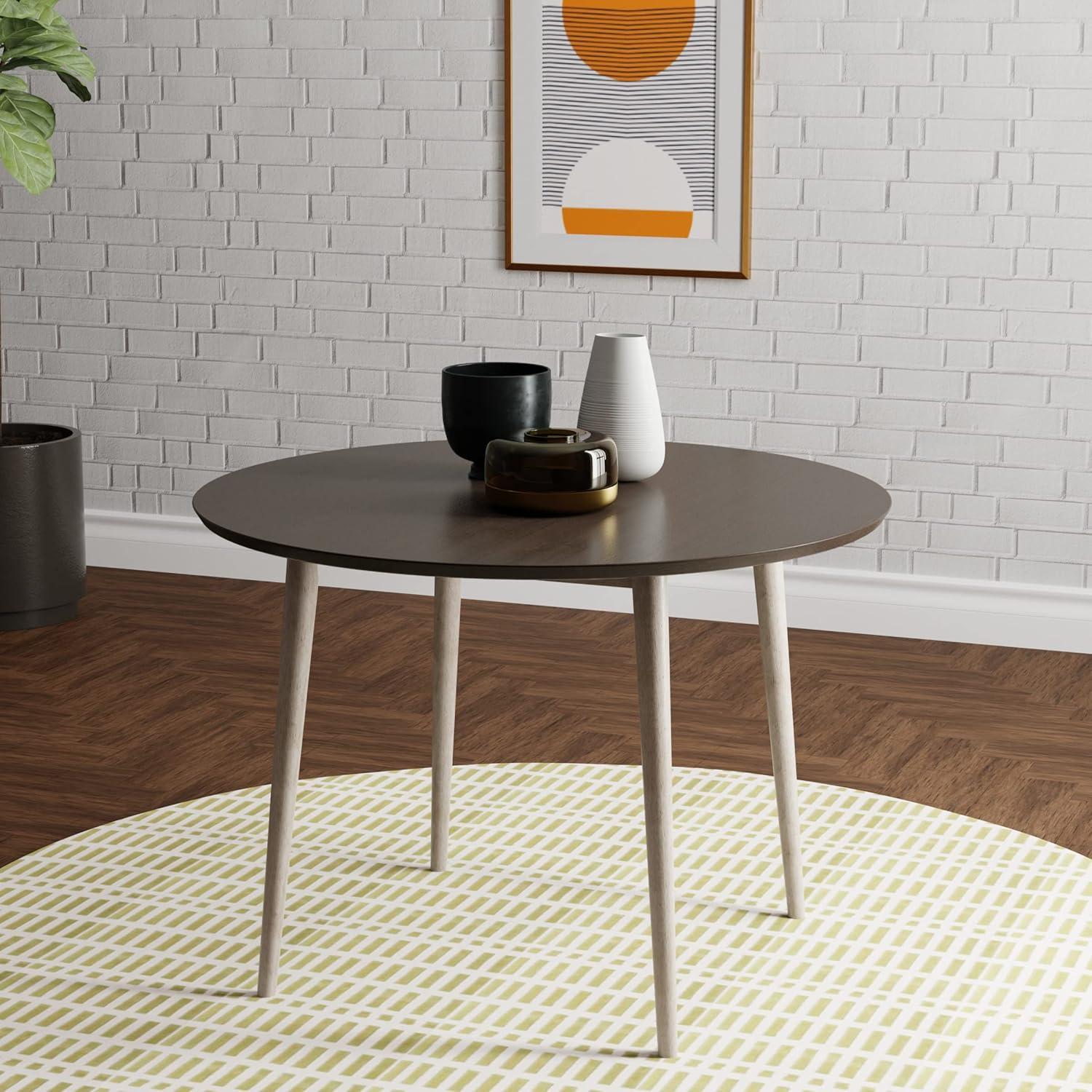 Hillsdale Furniture Emerson Wood Dining Bench Top in Gray Sheesham