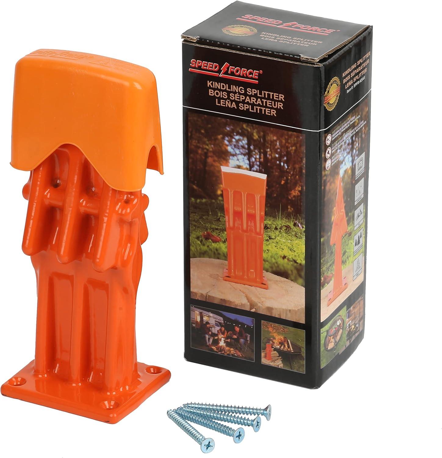 Firewood Kindling Log Wood Splitter – No Axe!Wedge Point Splits Firewood