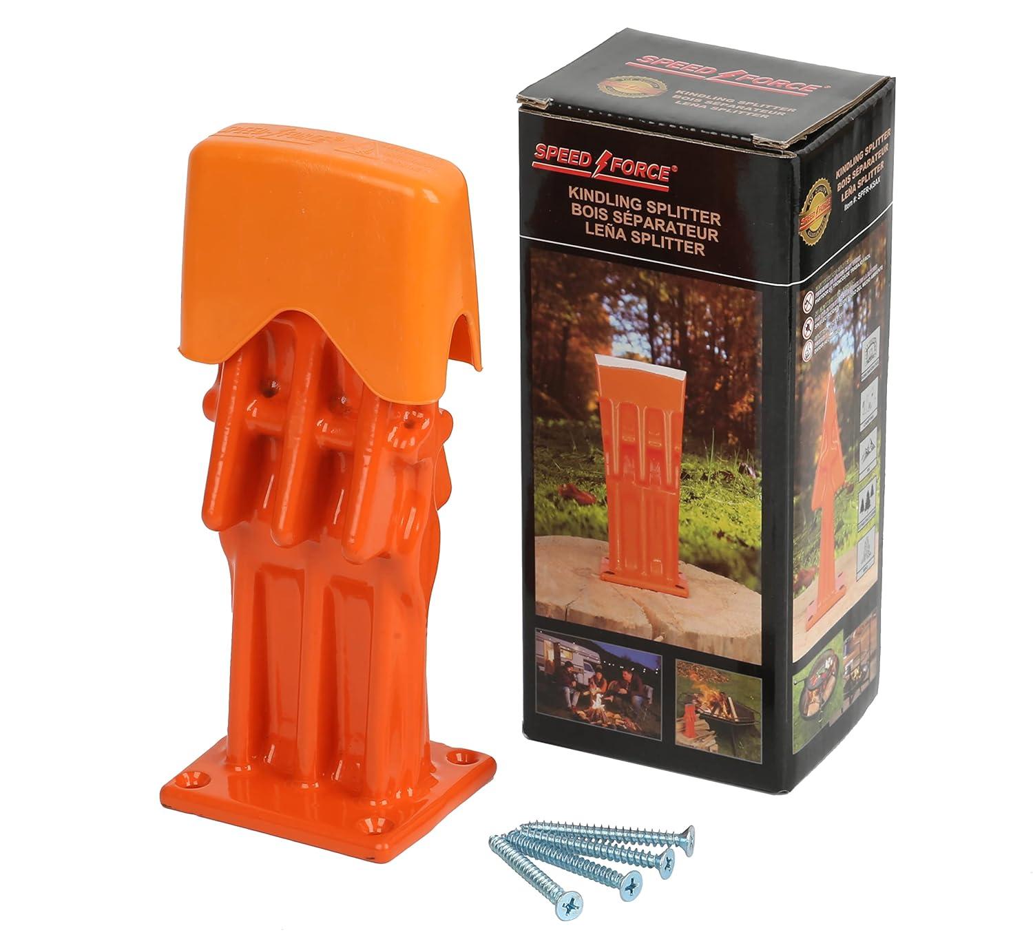 Firewood Kindling Log Wood Splitter – No Axe!Wedge Point Splits Firewood