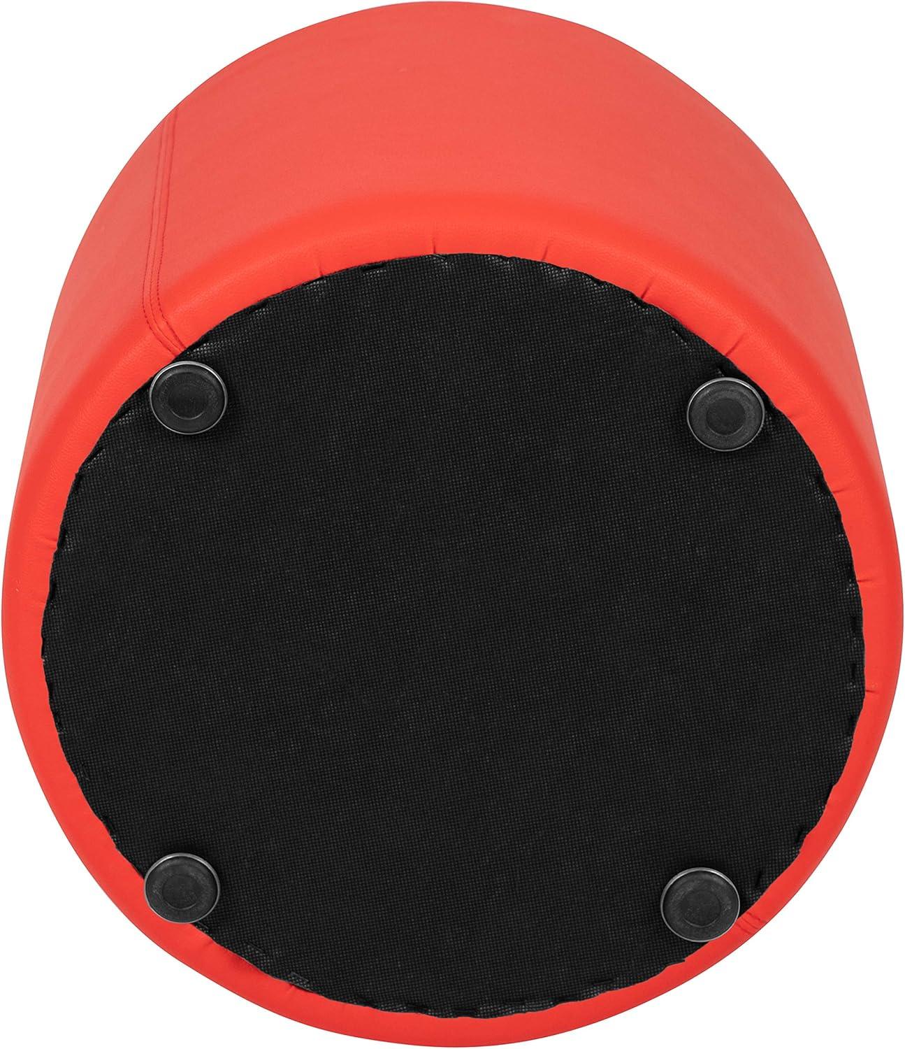 Emma and Oliver 18"H Soft Seating Flexible Circle for Classrooms and Common Spaces - Blue