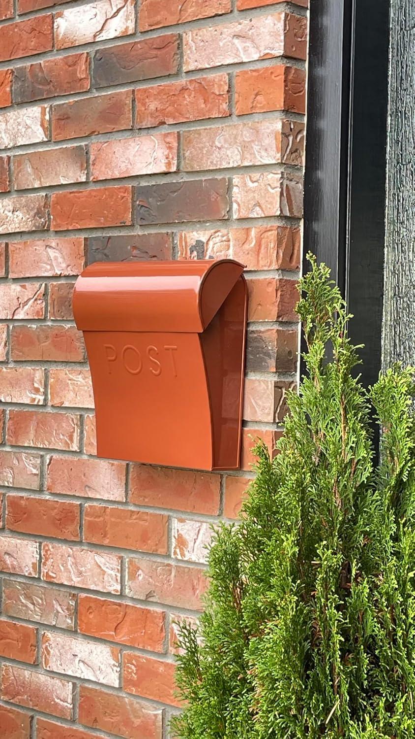 Vicki Euro Farmhouse Max Water and Rust Protection Post Wall Mounted Mailbox