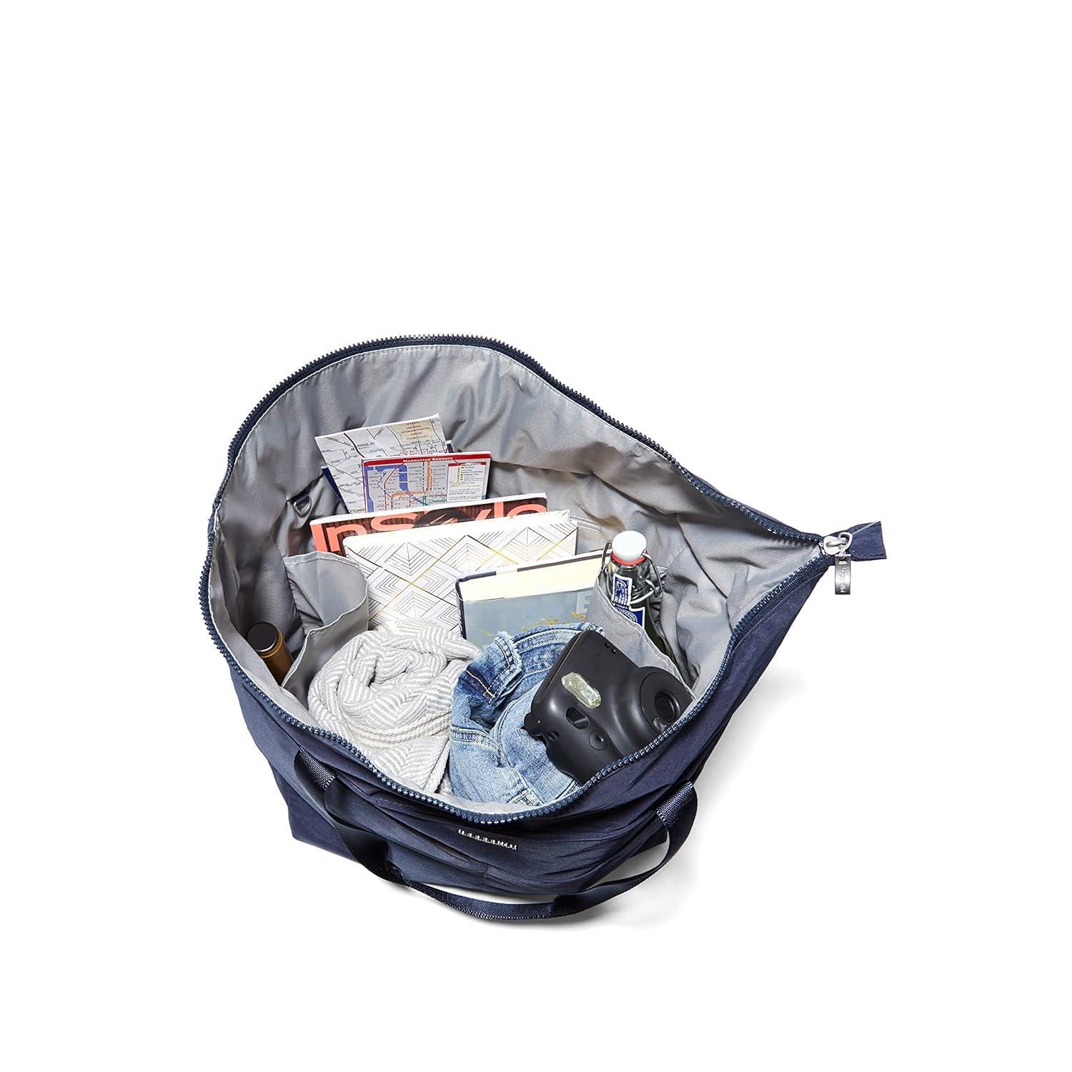 baggallini Women's Large Carryall Tote Bag with Crossbody Strap - FRENCH NAVY