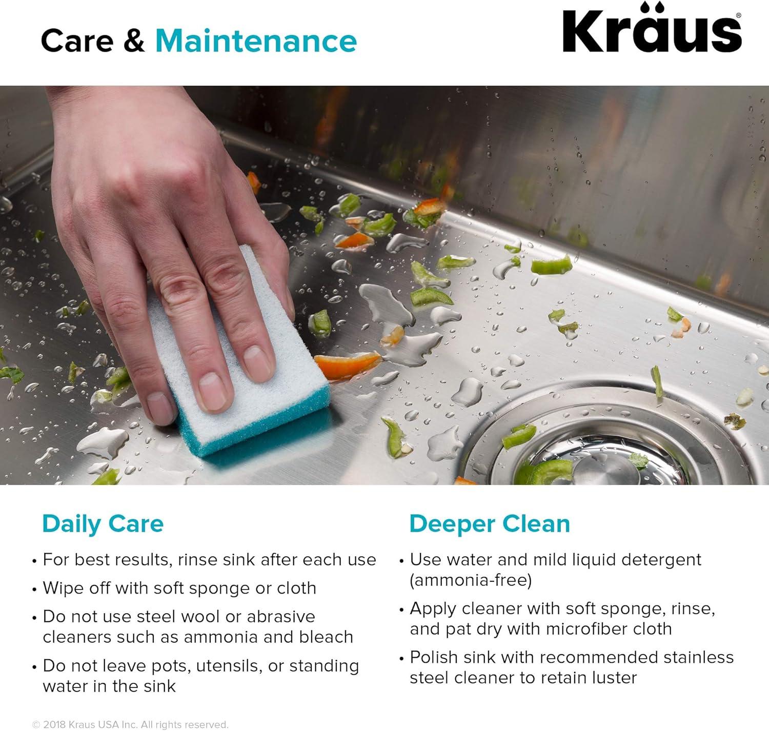 KRAUS Standart PRO™ Undermount 60/40 Double Bowl 16 Gauge Stainless Steel Kitchen Sink