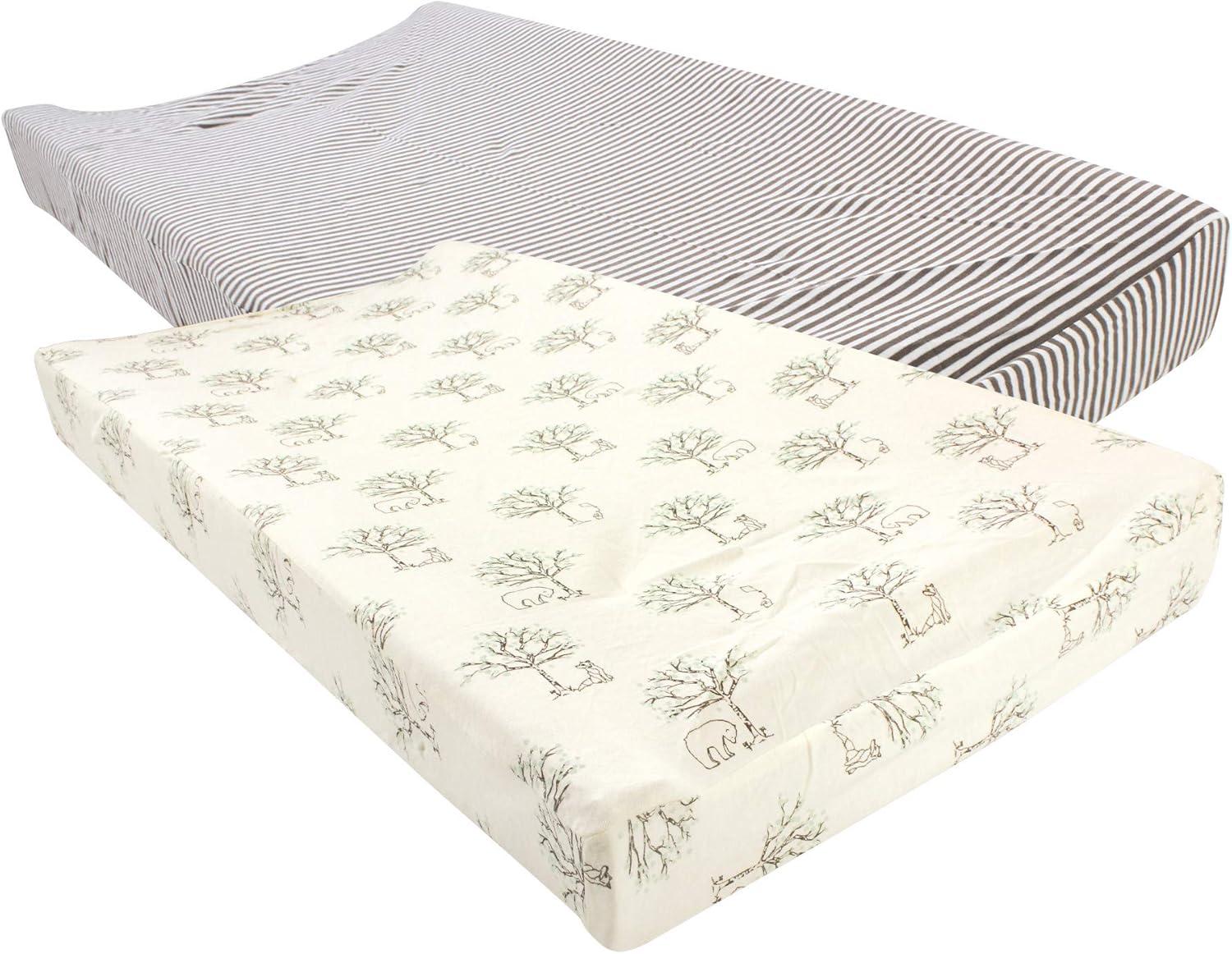 Touched by Nature Baby Organic Cotton Changing Pad Cover, Birch Trees, One Size