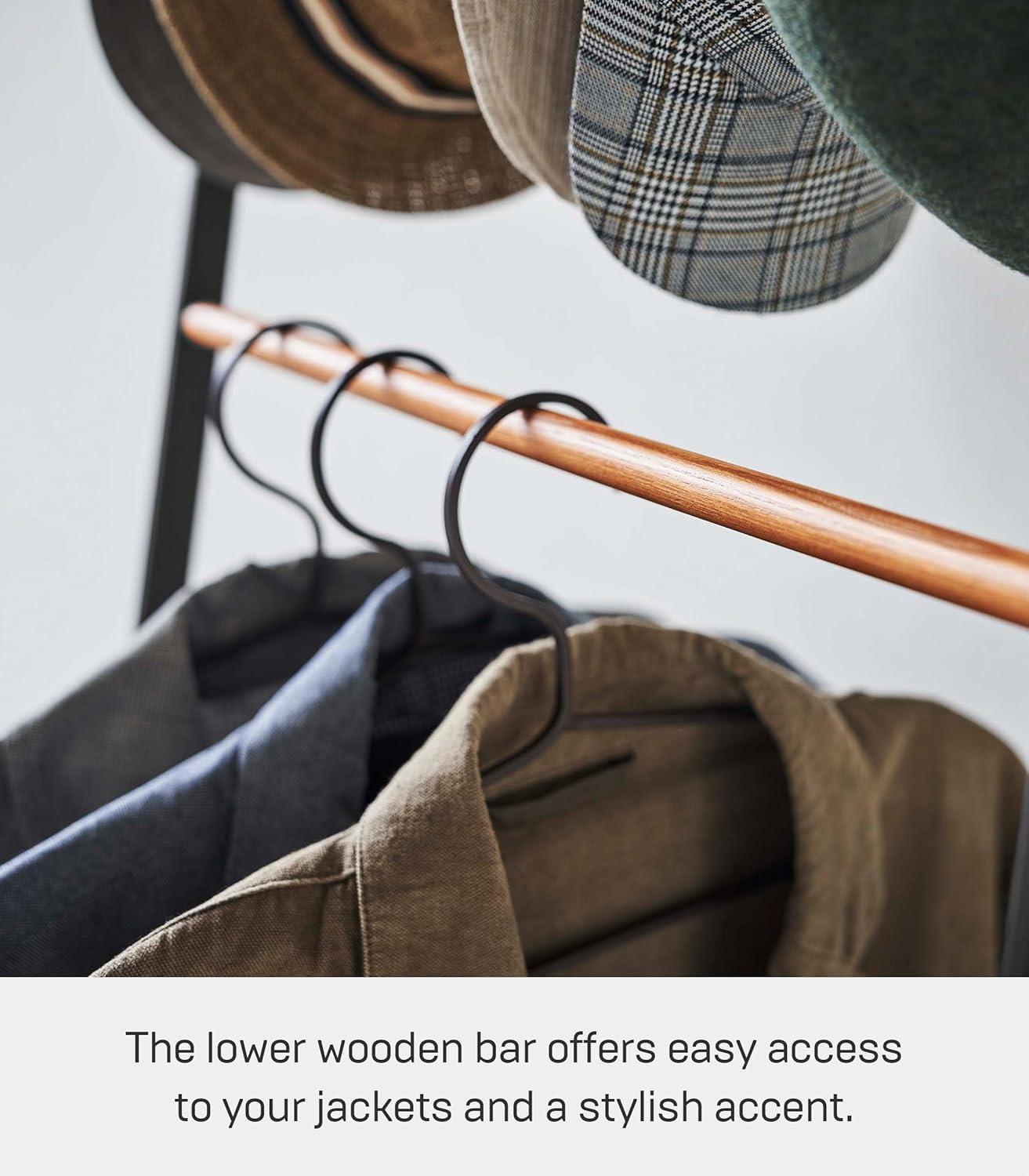 Yamazaki Home Steel 8 - Hook Freestanding Coat Rack