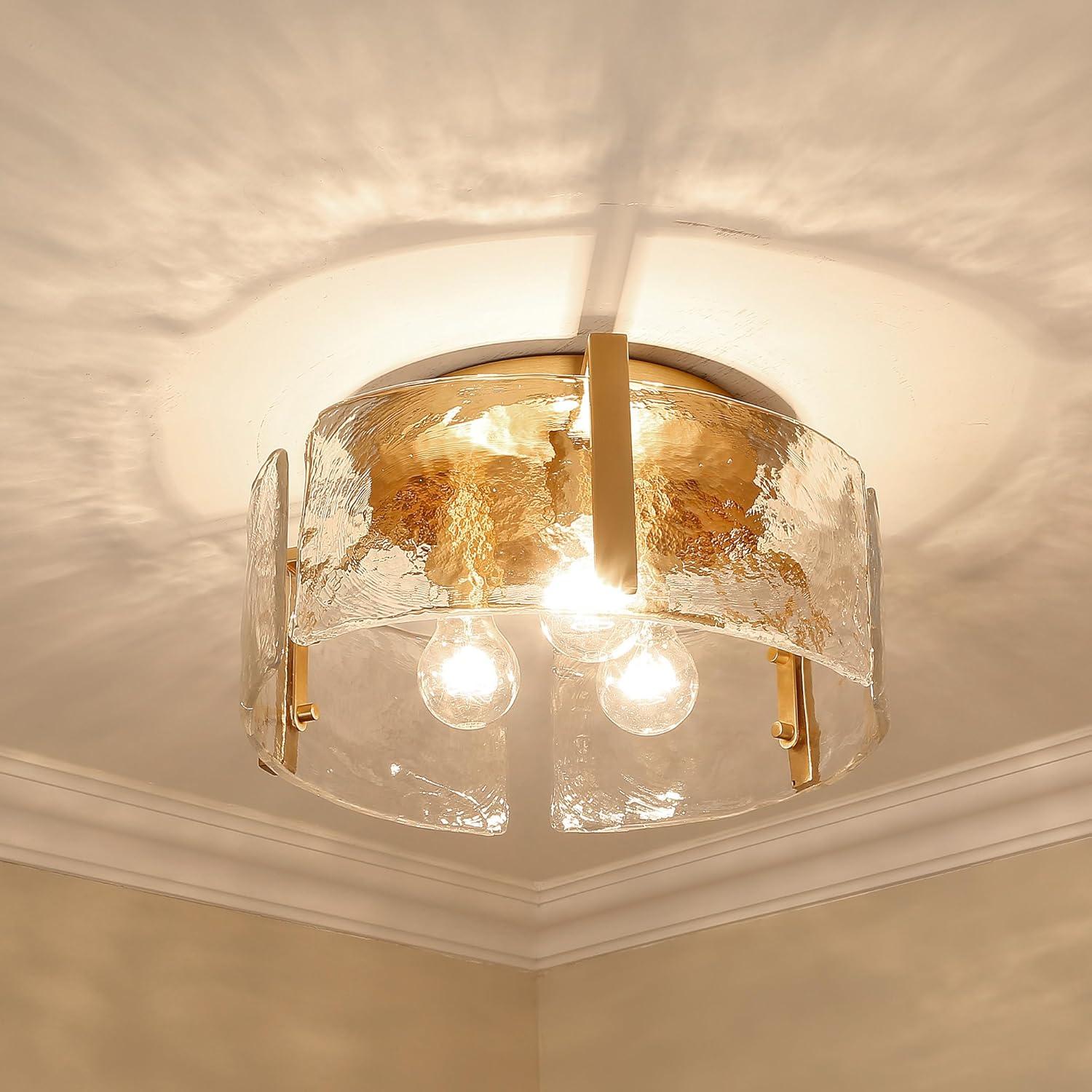 Golden Lighting Aenon 3 Light Flush Mount