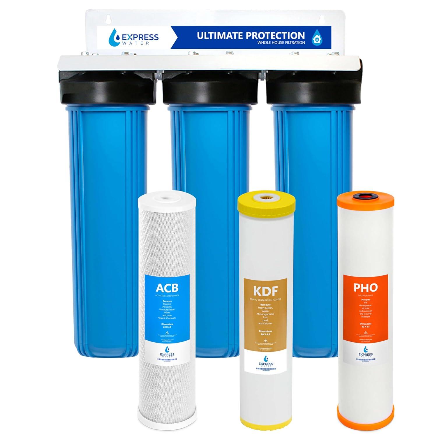 Ultimate Protection 3-Stage Blue Whole House Water Filter System