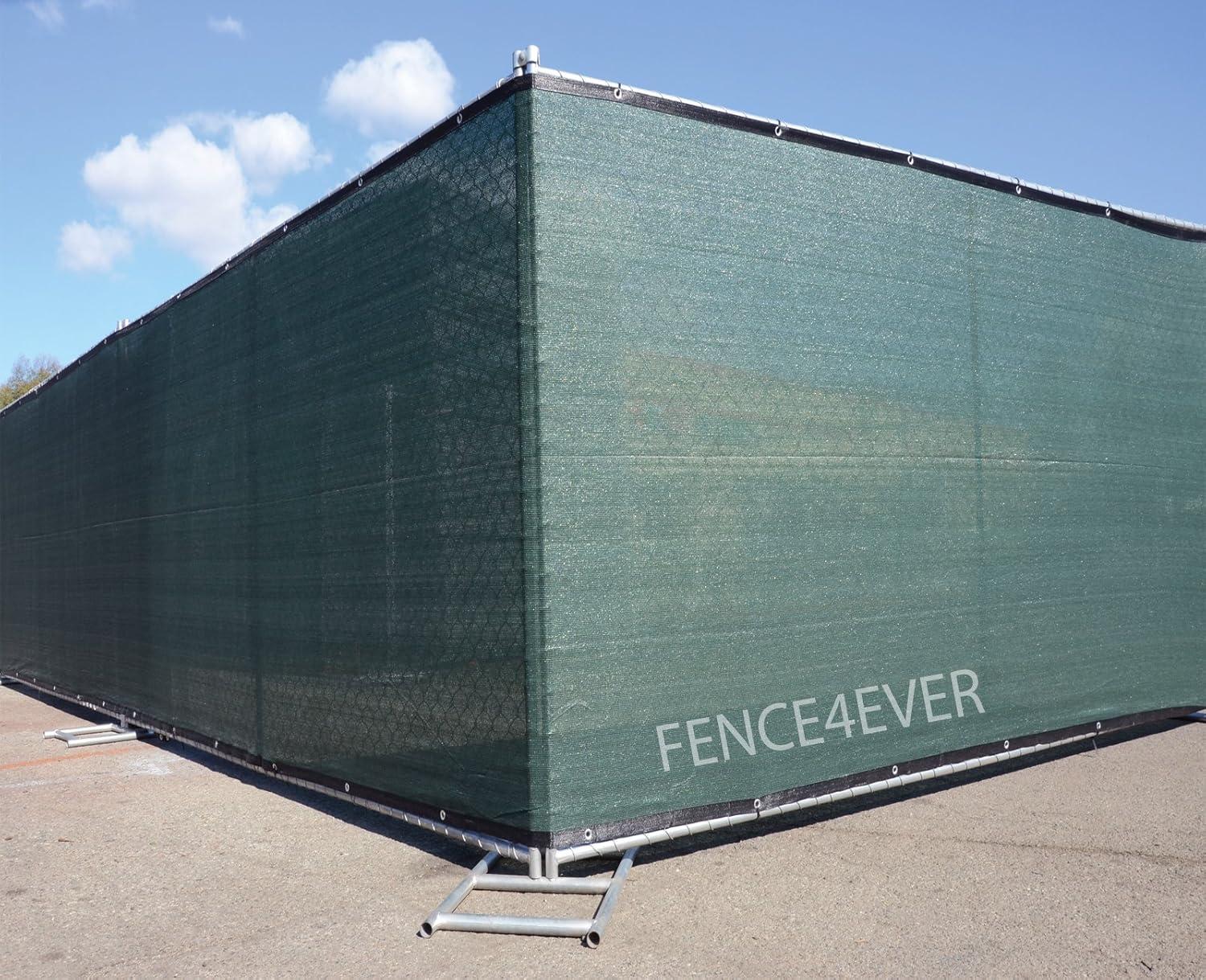 6' x 50' Olive Green Polyethylene Fence Privacy Screen