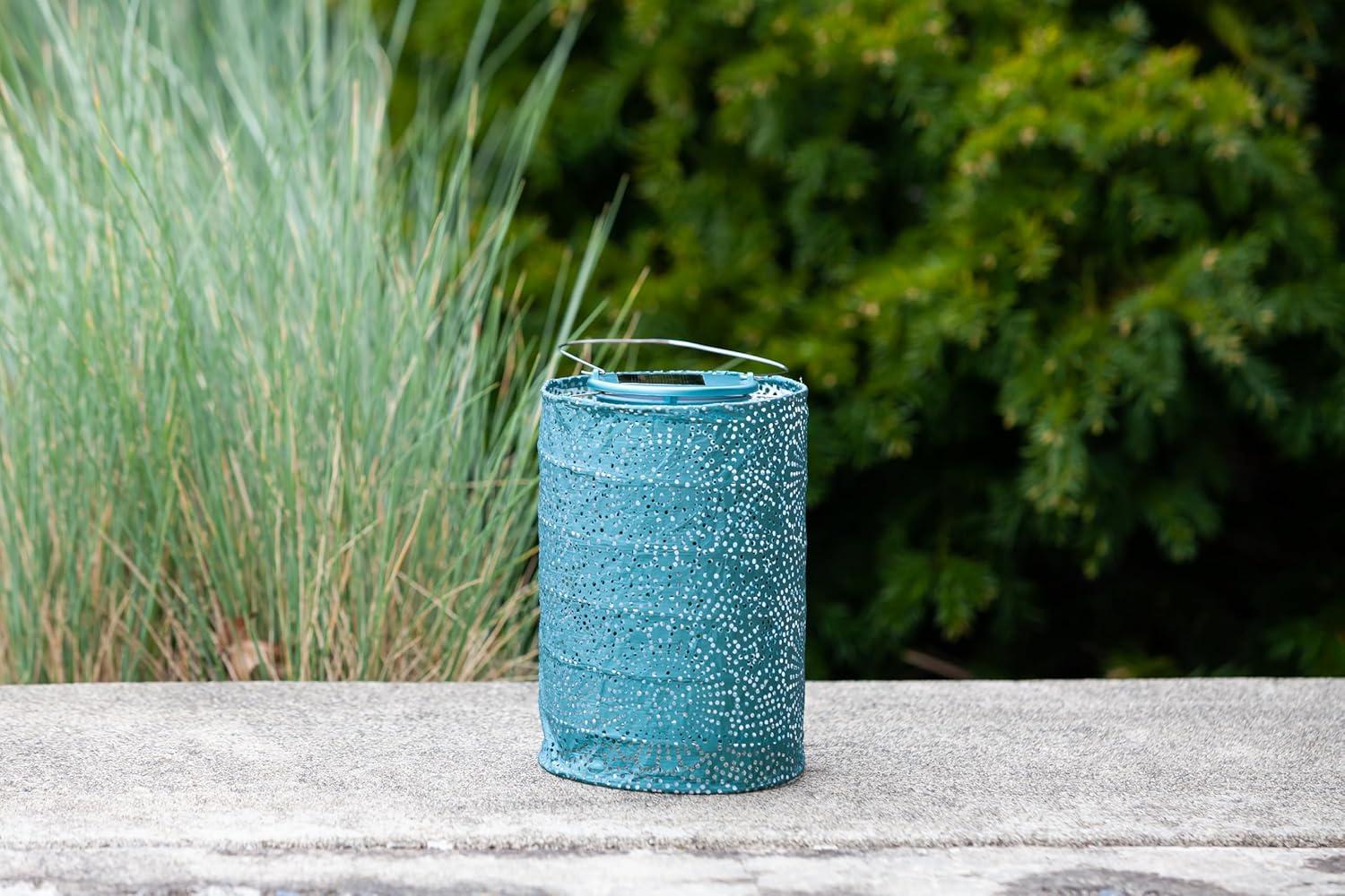 Soji Stella Cylinder Solar Outdoor Lanterns - Set of 2