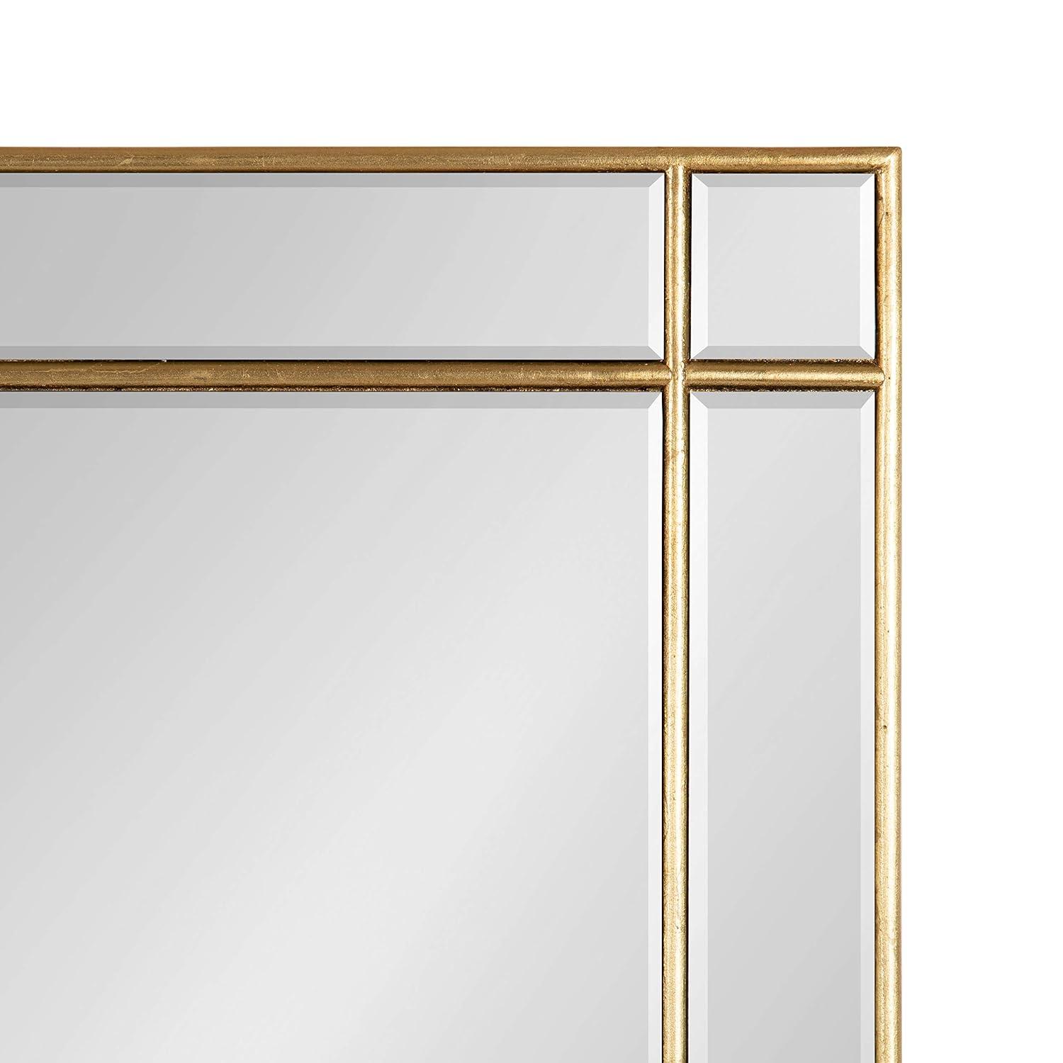 Kate and Laurel Westgate Transitional Wall Mirror, 20 x 30, Gold, Sophisticated Rectangle Mirror for Wall Decor