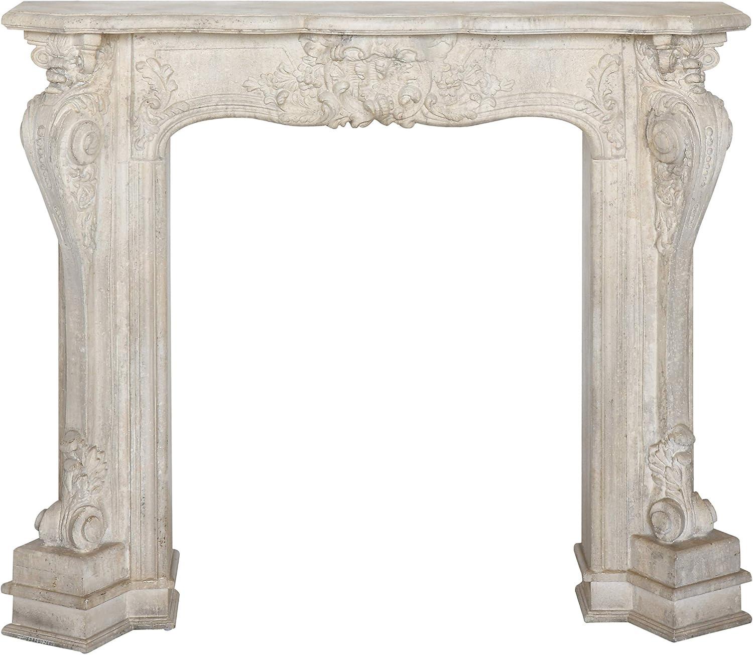 One Allium Way® Berthine Ornate Decorative Fireplace Mantel