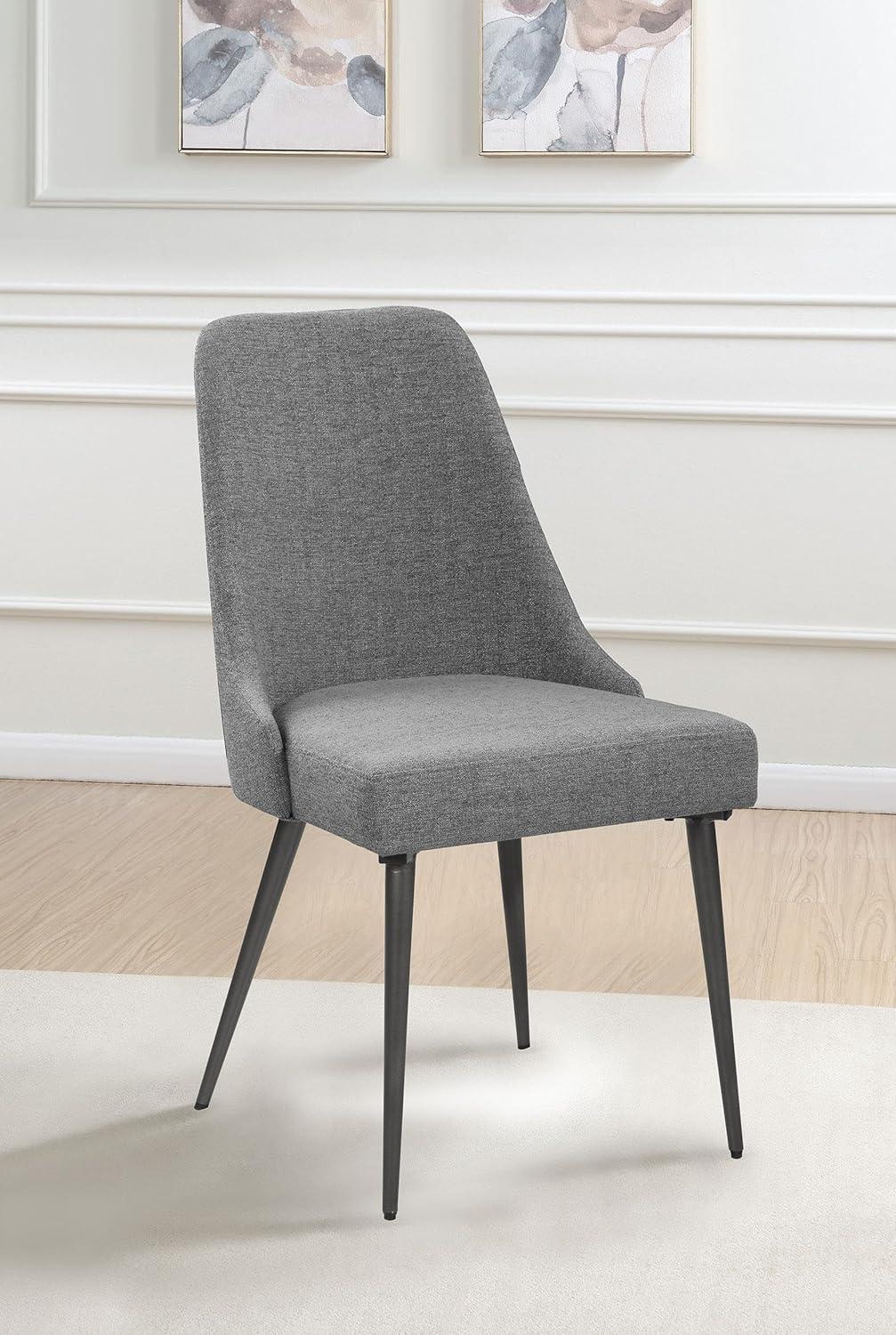 Bridlington Upholstered Dining Chairs Grey (Set Of 2)
