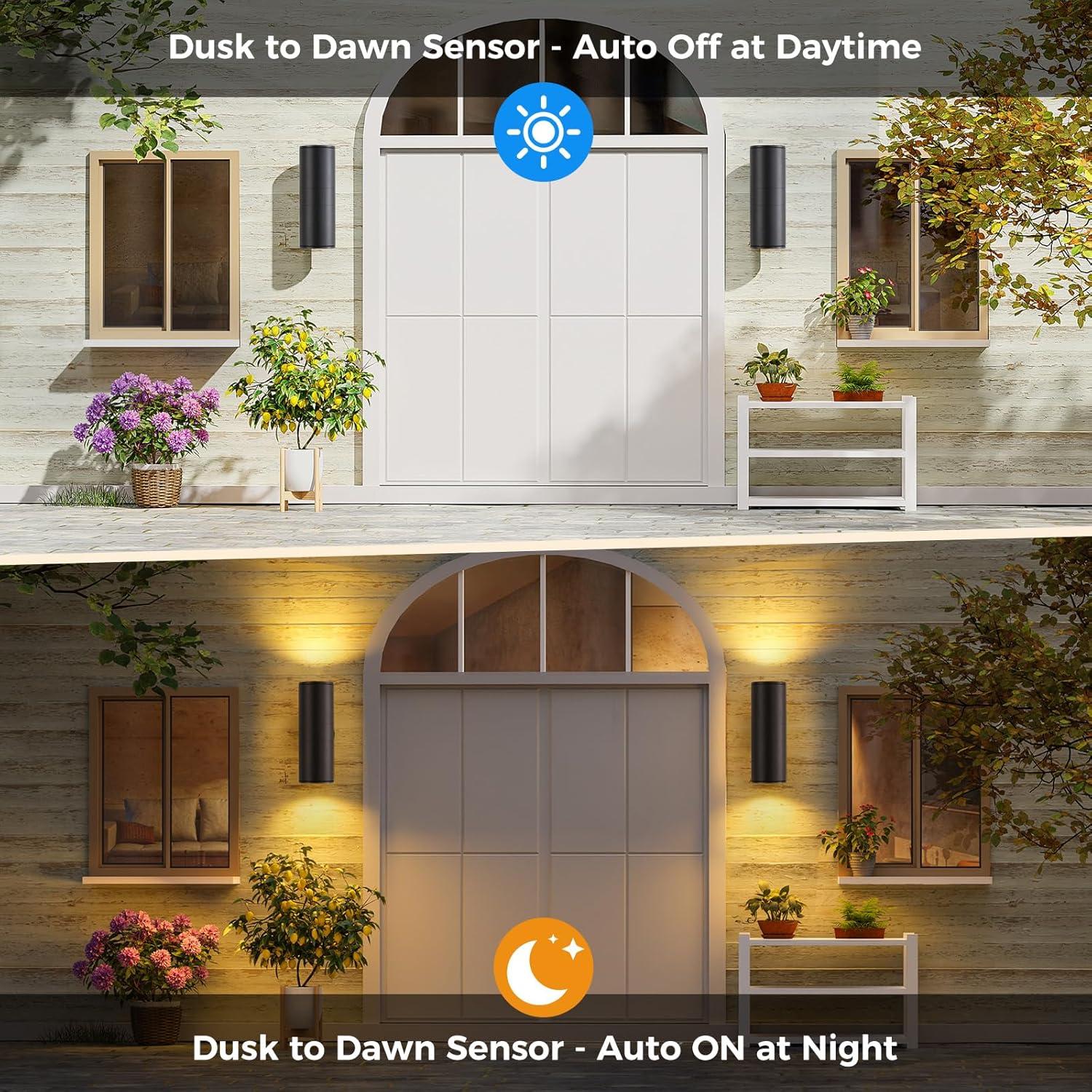 Outdoor Wall Lights With Dusk To Dawn Sensor