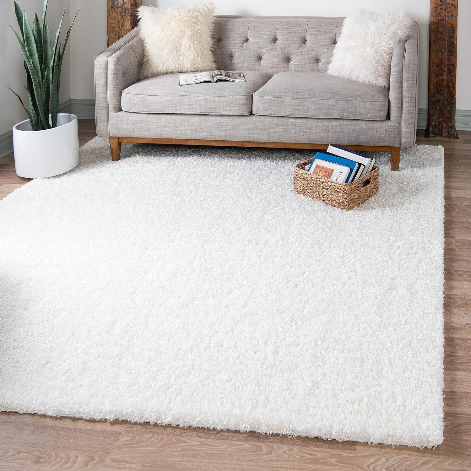 Unique Loom Solid Shag Solid Indoor Woven Area Rug