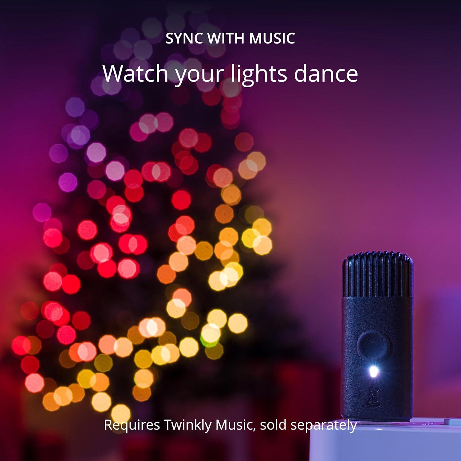 Twinkly Strings  App-Controlled LED Christmas Lights Indoor and Outdoor Smart Lighting Decoration