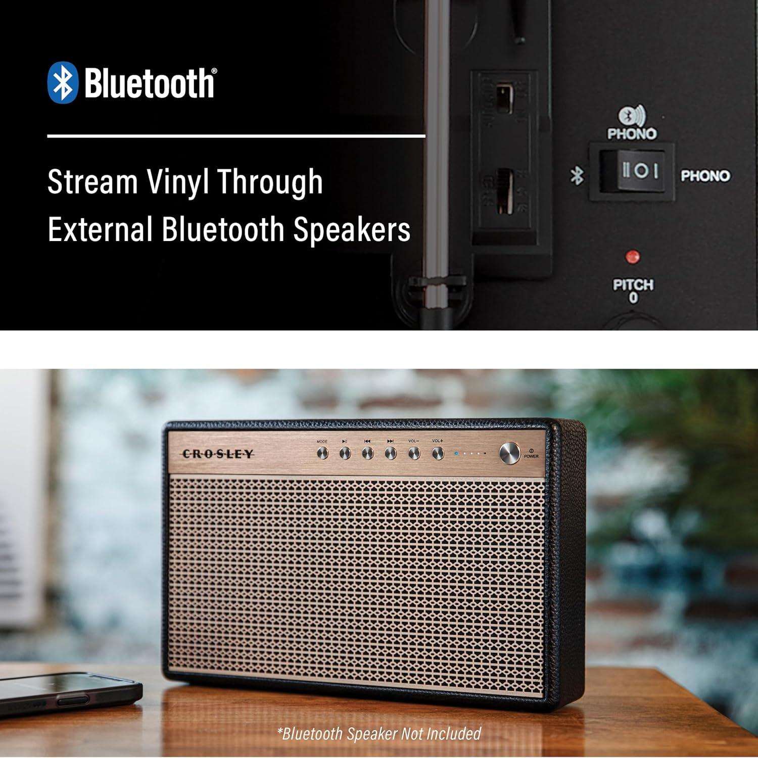 Crosley Floral Voyager Bluetooth Record Player