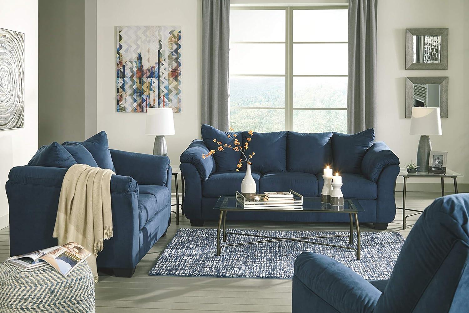 Signature Design by Ashley Darcy Loveseat in Blue