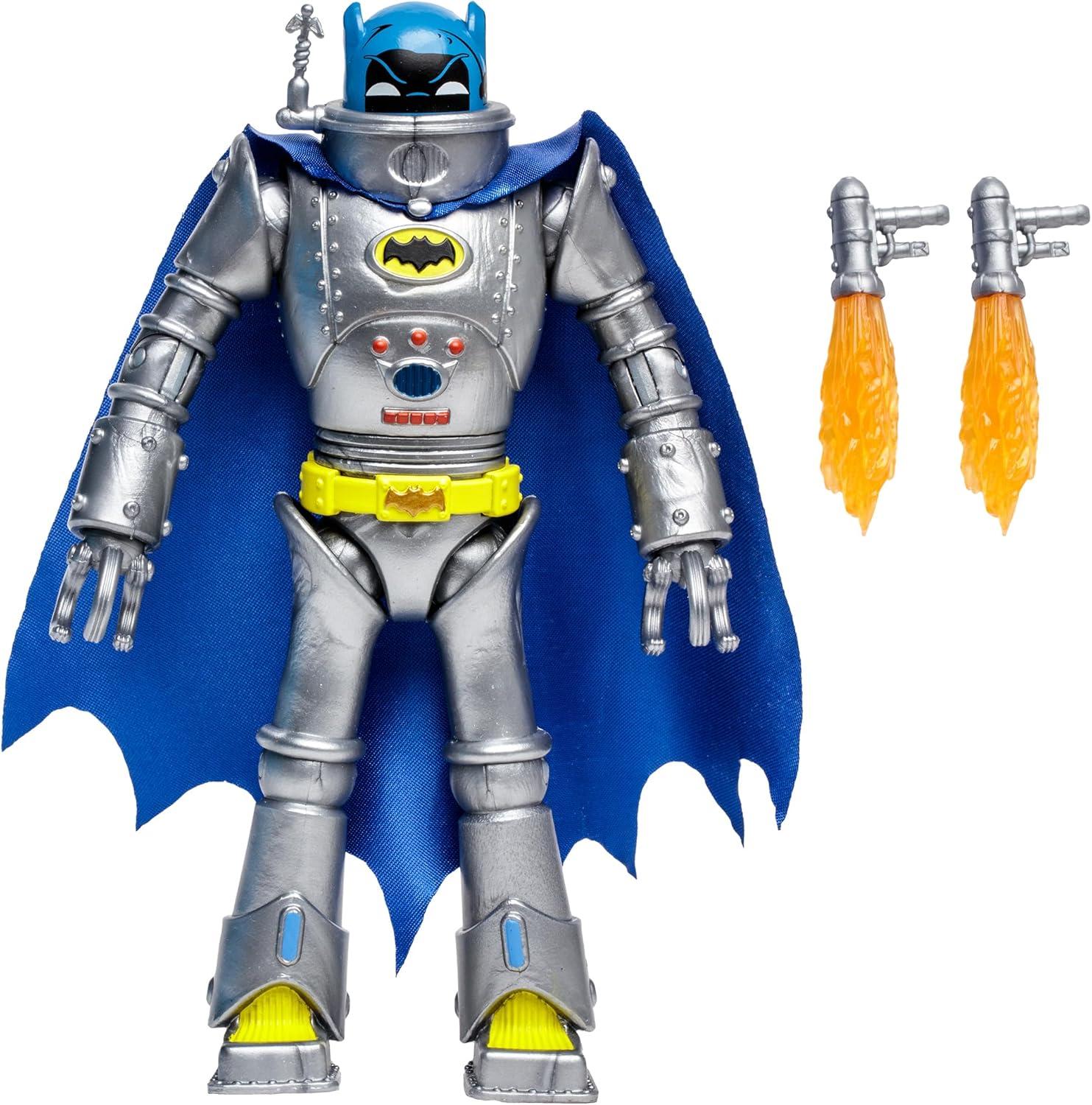 McFarlane DC Retro Robot Batman Action Figure, Collectible, Multicolor, 14+ Years, 0.65 lb