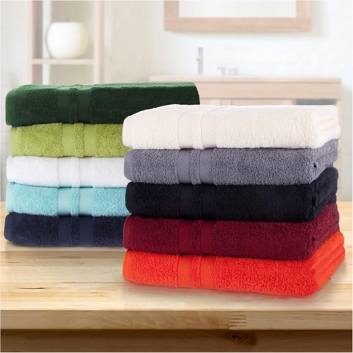 Maroon Ultra Soft Cotton 8-Piece Towel Set