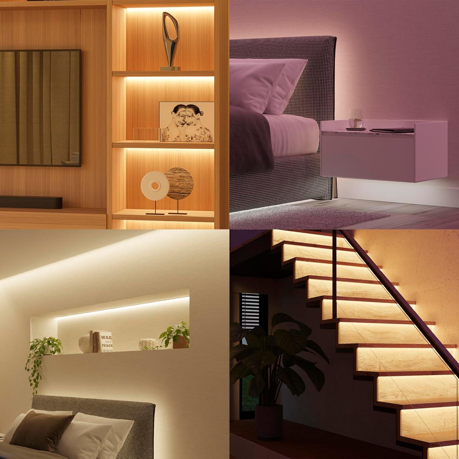 Philips Hue White and Color Ambiance Bluetooth-enabled Lightstrip Extension: LED, Multicolored, Indoor, Plastic, 16M Settings