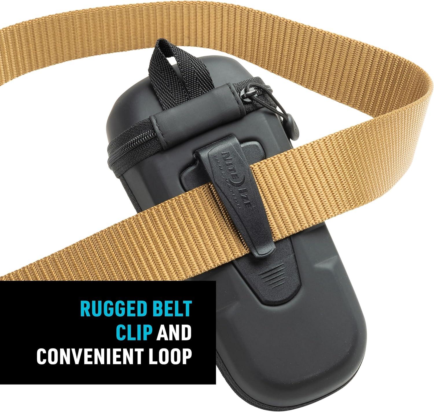 Black Hardshell XL Optics Case with Clip and Microfiber Lining