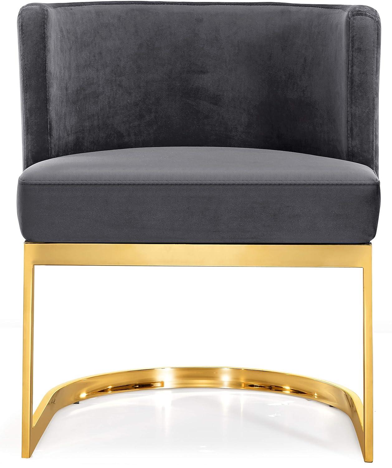 Meridian Furniture Gianna Grey Velvet Dining Chair