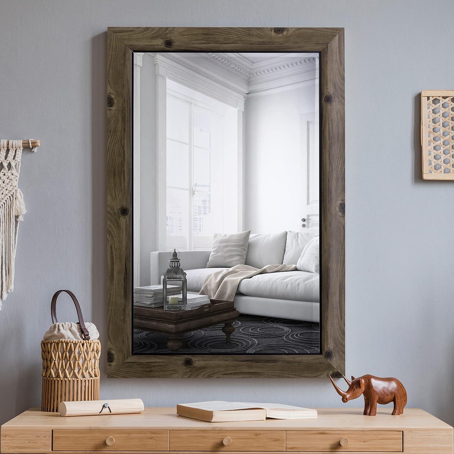 Rectangular Frameless 40.4" x 29.4" Wall Mirror