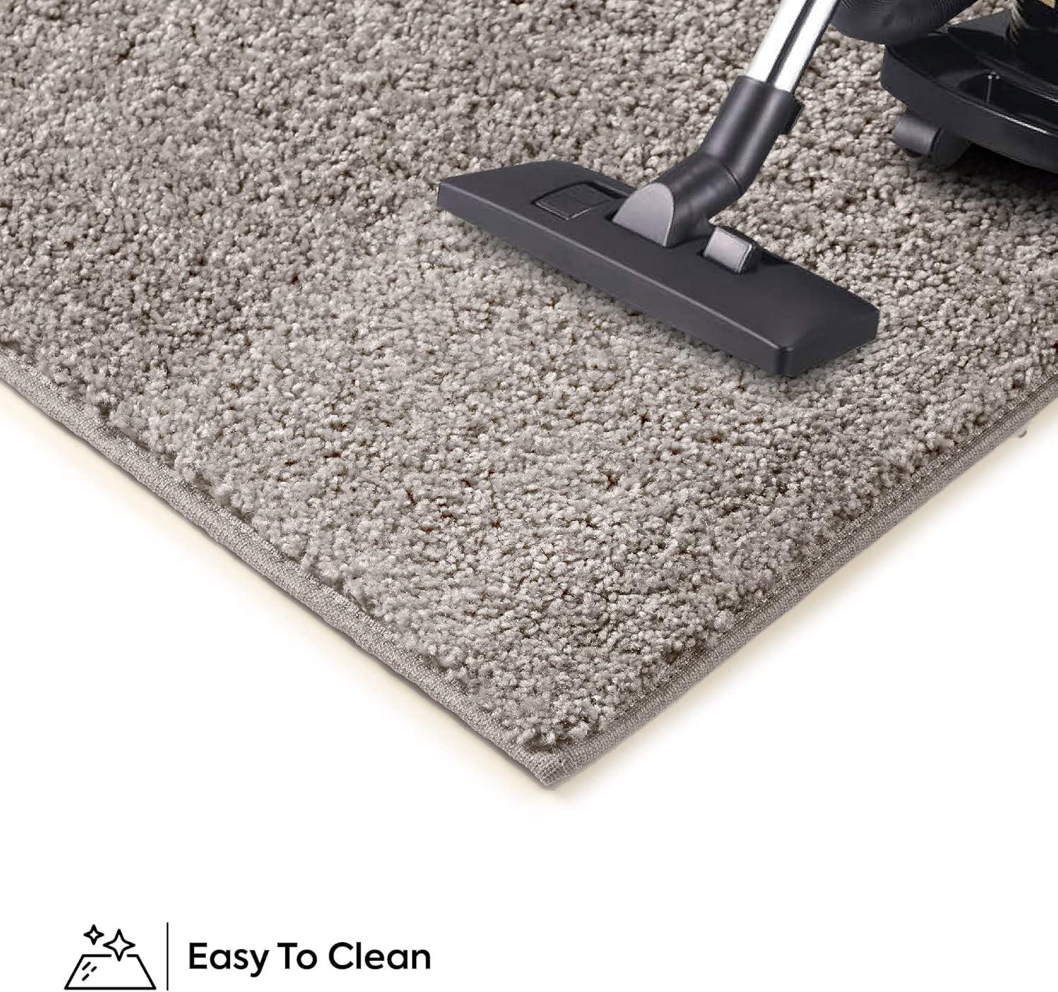 Furnish My Place Modern Plush Pet and Kids Friendly Solid Color Rust Area Rugs, Stain & Fade Resistance, Made in USA, Perfect for Living Room, Dining Room, Bedroom, Playroom and Kidsroom, Event, Wedding Rug