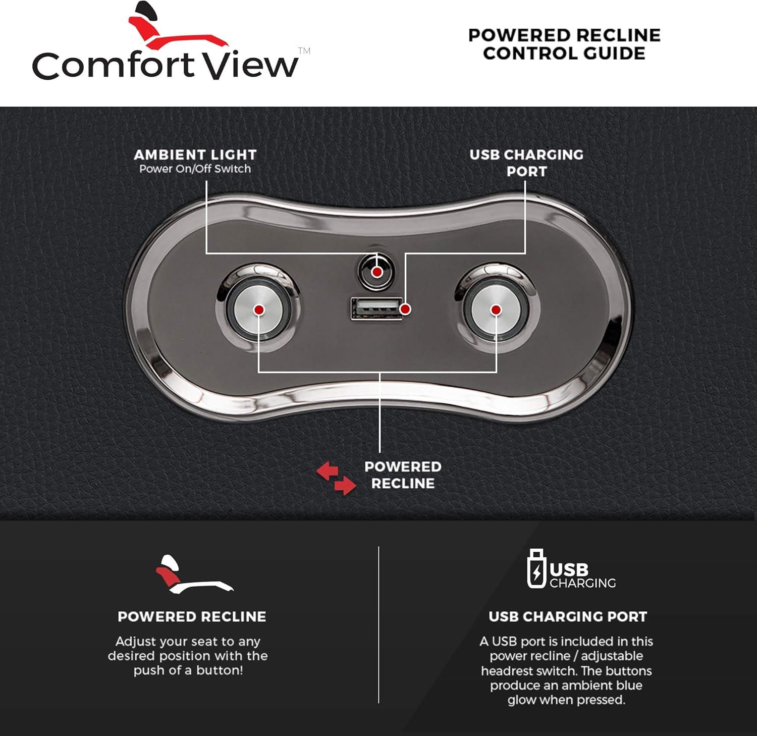 Seatcraft Serenity Italian Leather Home Theater Seating - Living Room - Power Recline - Tray Tables - in-Arm Storage - Ambient Base Lighting and Lighted Cupholders (Row of 4 Middle Loveseat, Cream)