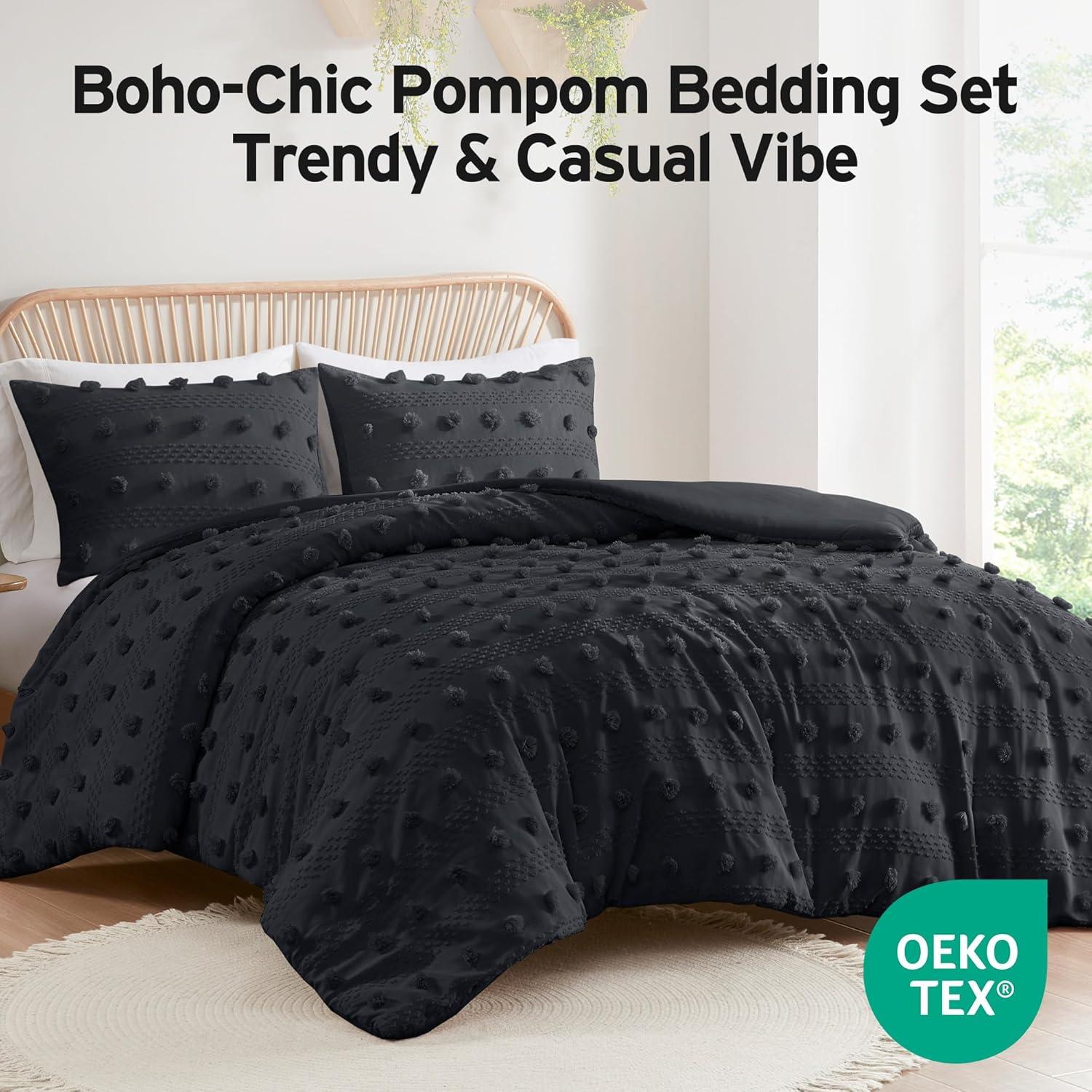 Intelligent Design Clip Jacquard Duvet Cover Set