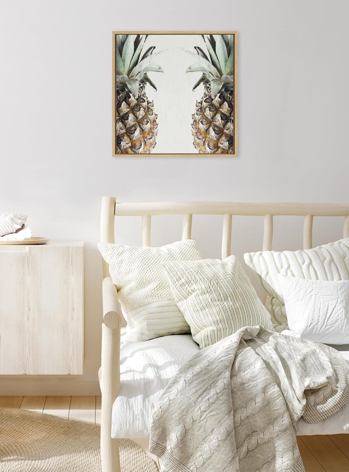 Kate & Laurel All Things Decor 22"x22" Pineapples Framed Canvas by Emiko and Mark Franzen of F2Images Natural
