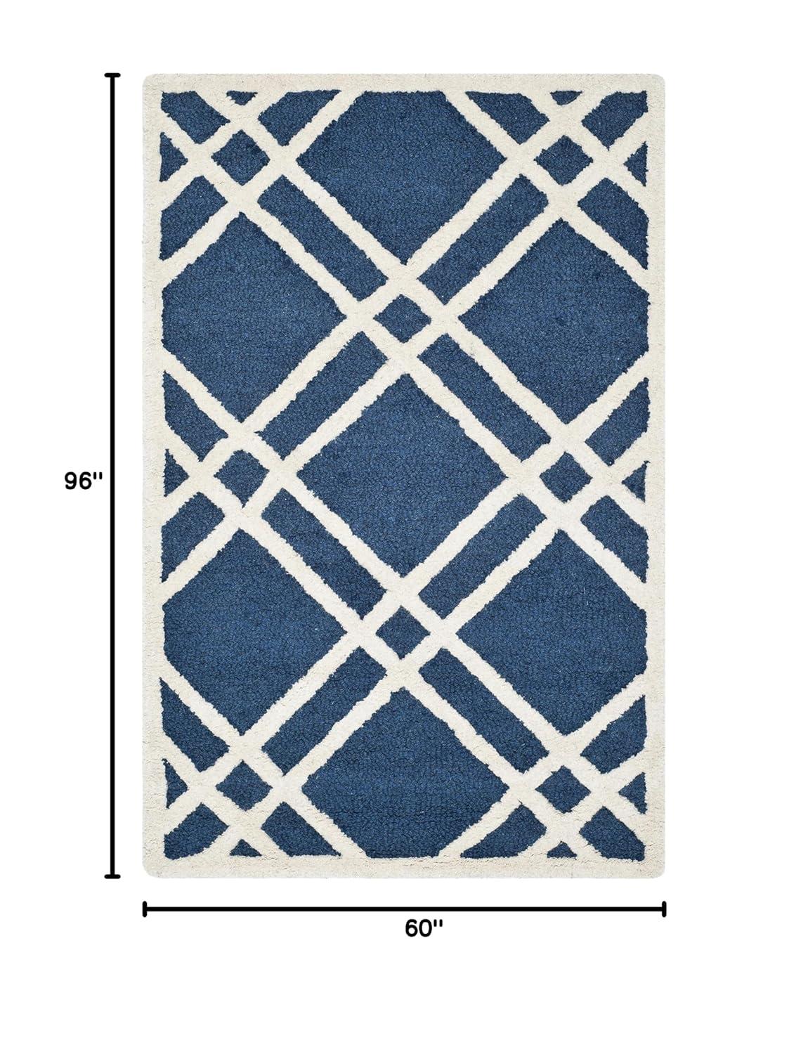 Sanyla Hand Tufted Wool Geometric Rug