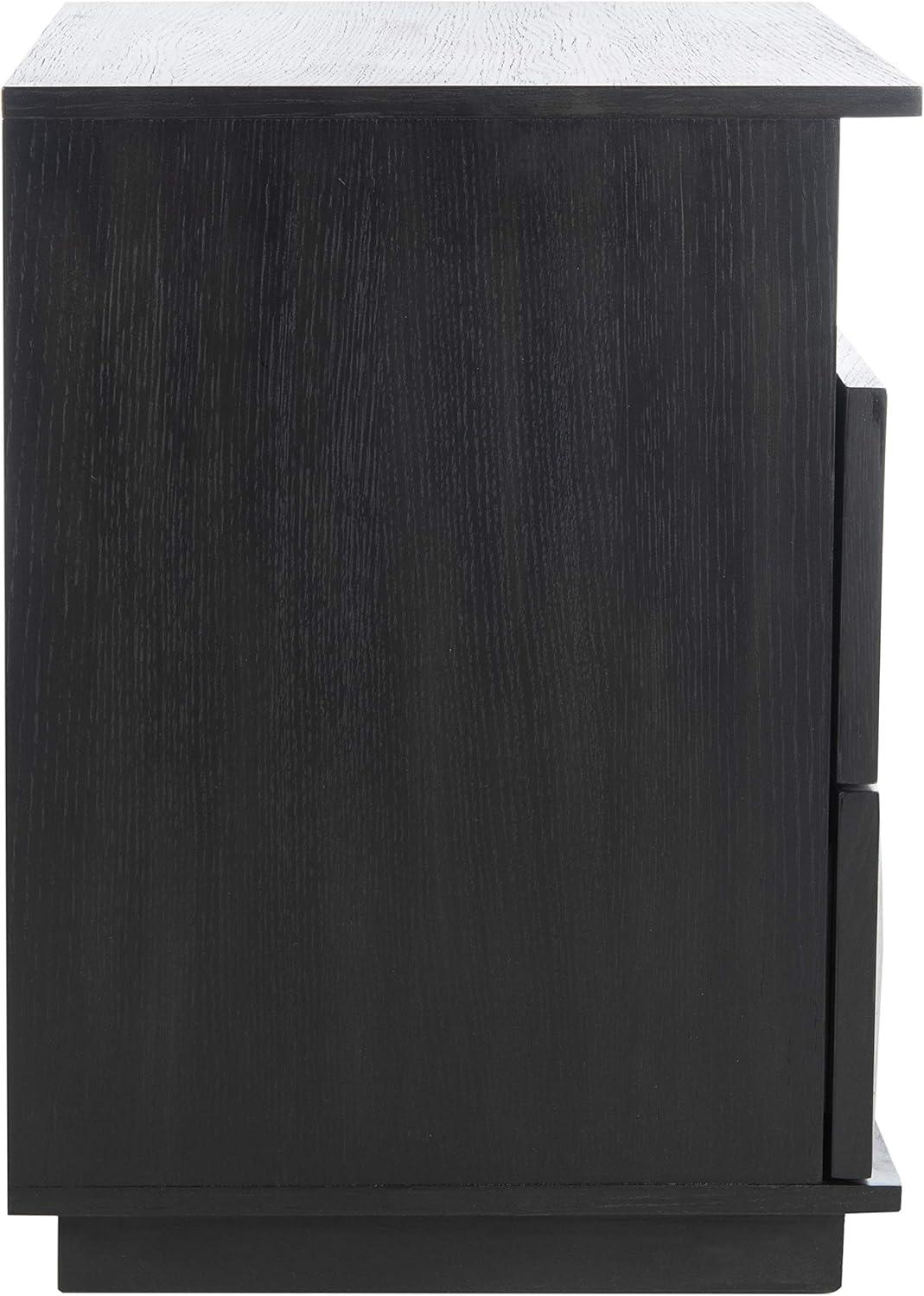 Patty 2 Drawer Nightstand - Black - Safavieh.