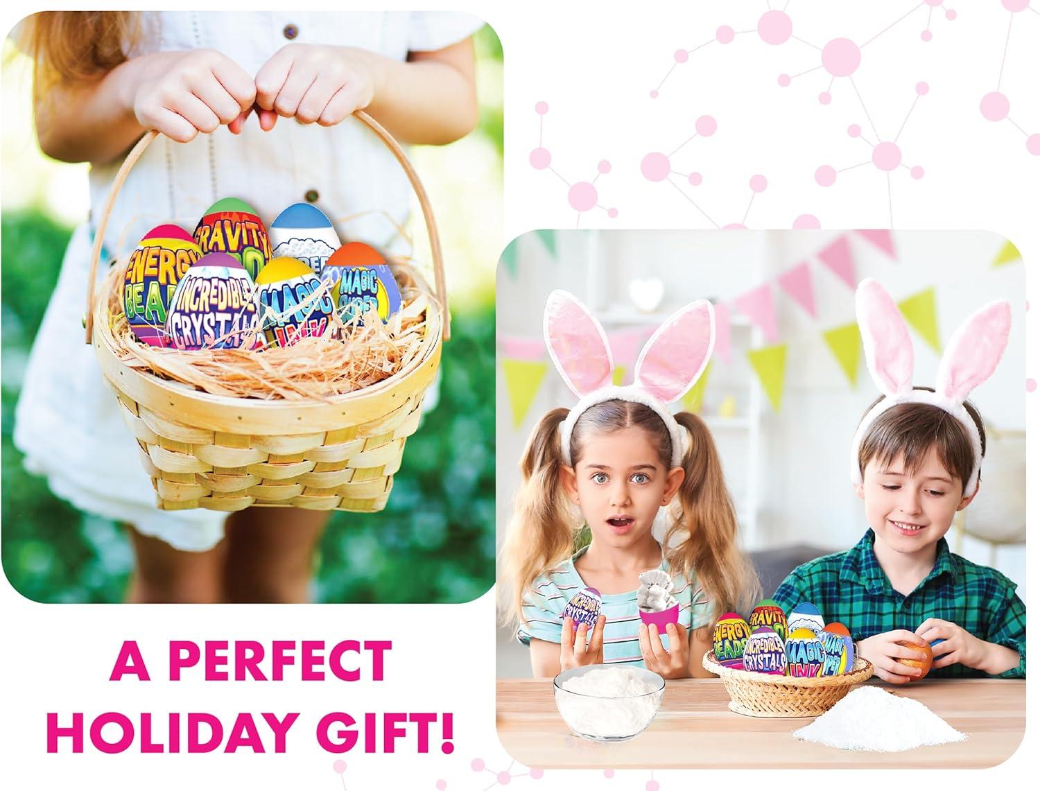 Be Amazing! Toys Egg-Cellent Experiment - 6 Pack Science Experiments for Children- Egg-Shaped Activity Kit for Boys and Girls - Easter Party Favor or Basket Stuffer - STEM for Kids 8+