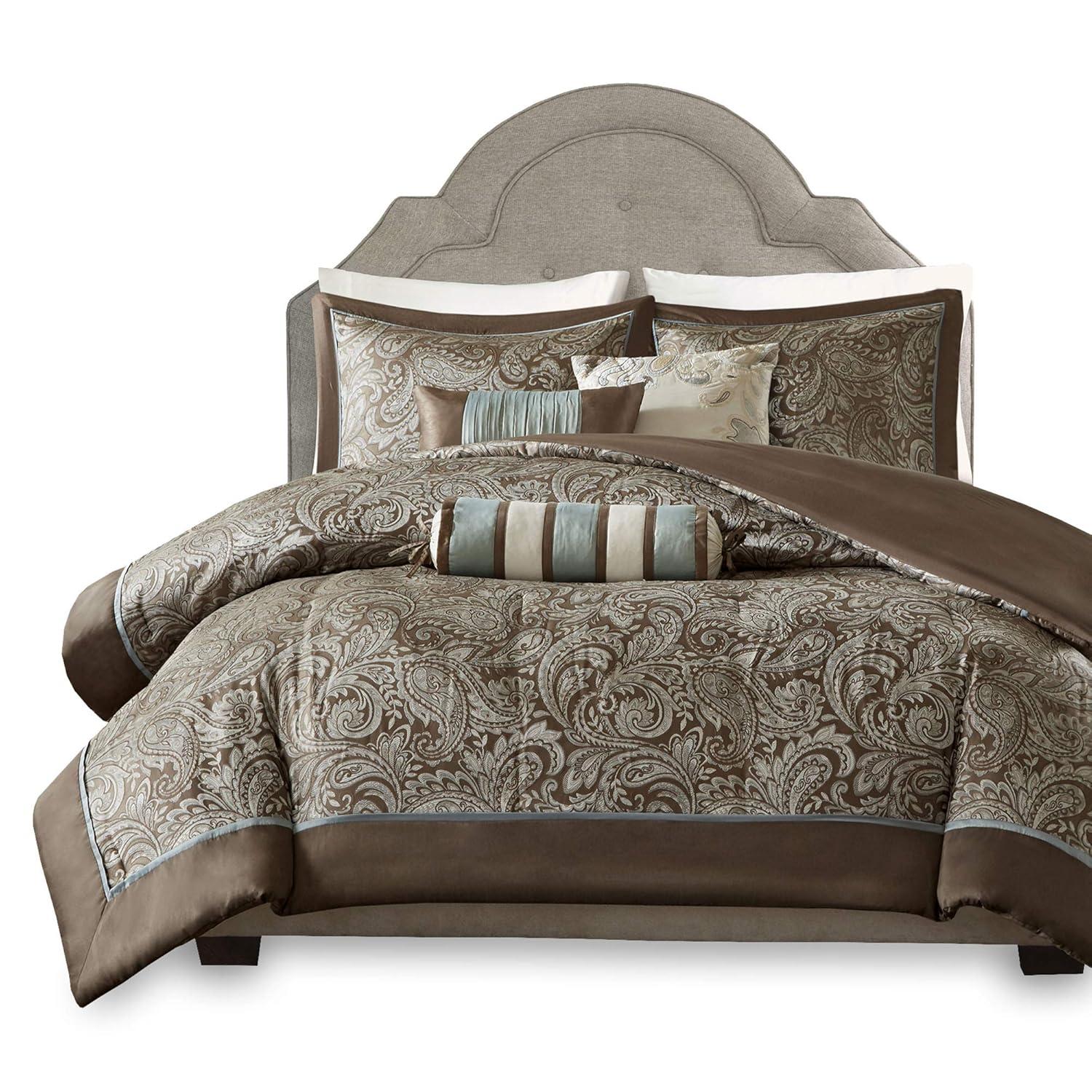 Madison Park Aubrey Paisley Jacquard Duvet Cover Set