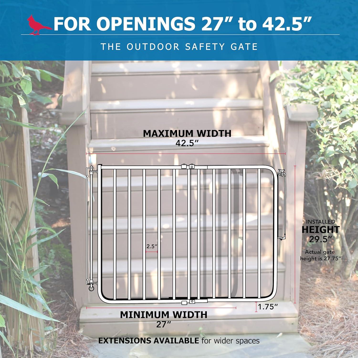 Cardinal Gates SS30OD Outdoor Baby & Pet Gate for Stairs