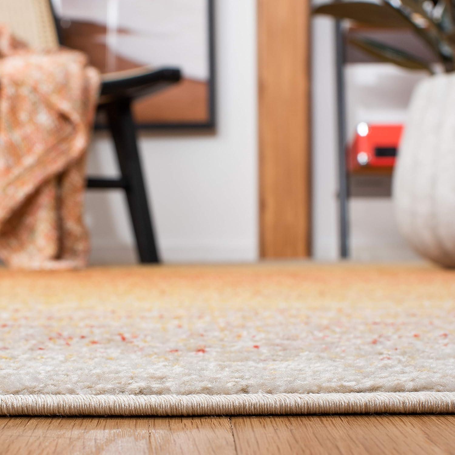 Adirondack Orange and Red 6' x 9' Gradient Area Rug