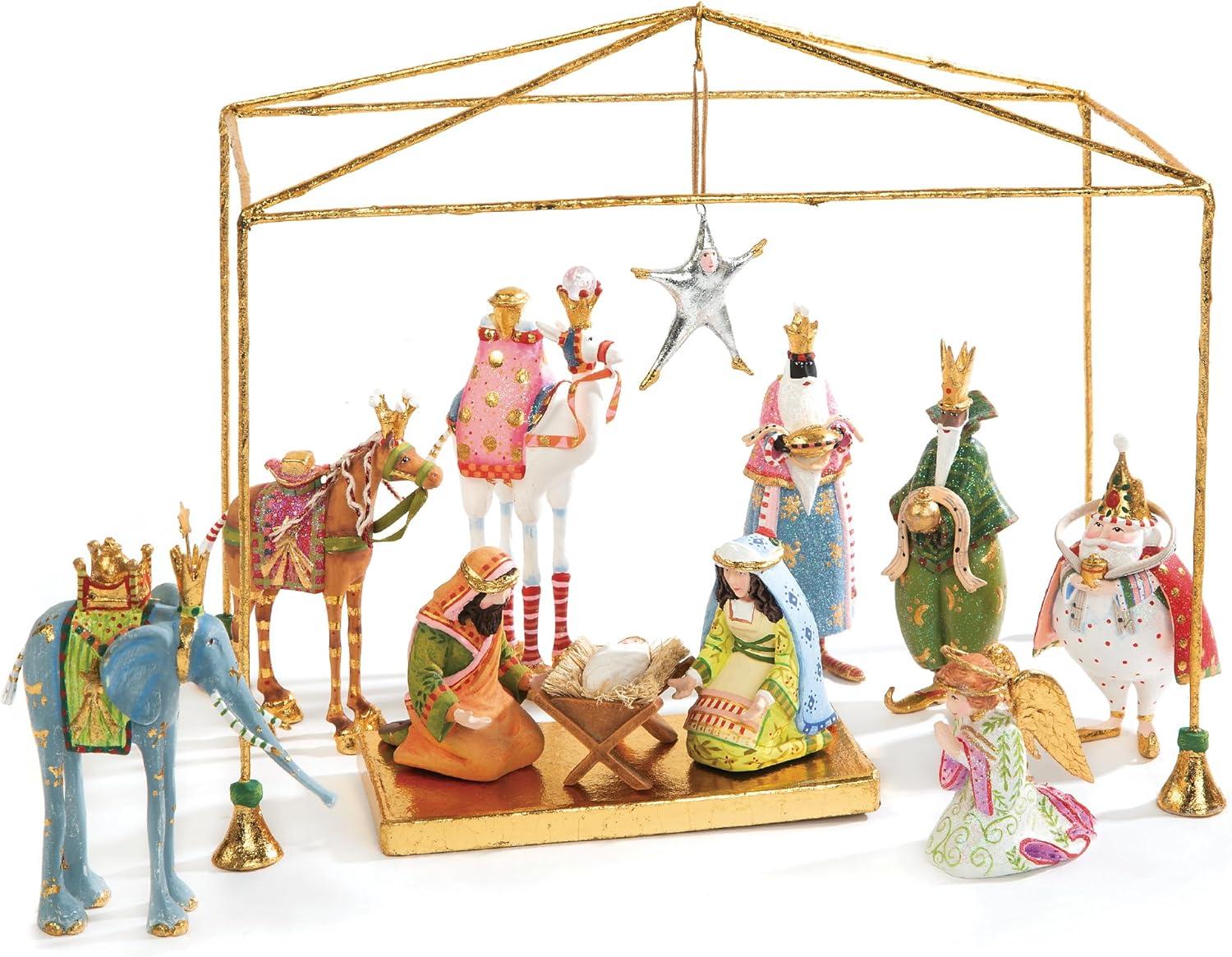 MacKenzie-Childs 13 Piece Nativity Patience Brewster Mini Introductory Set