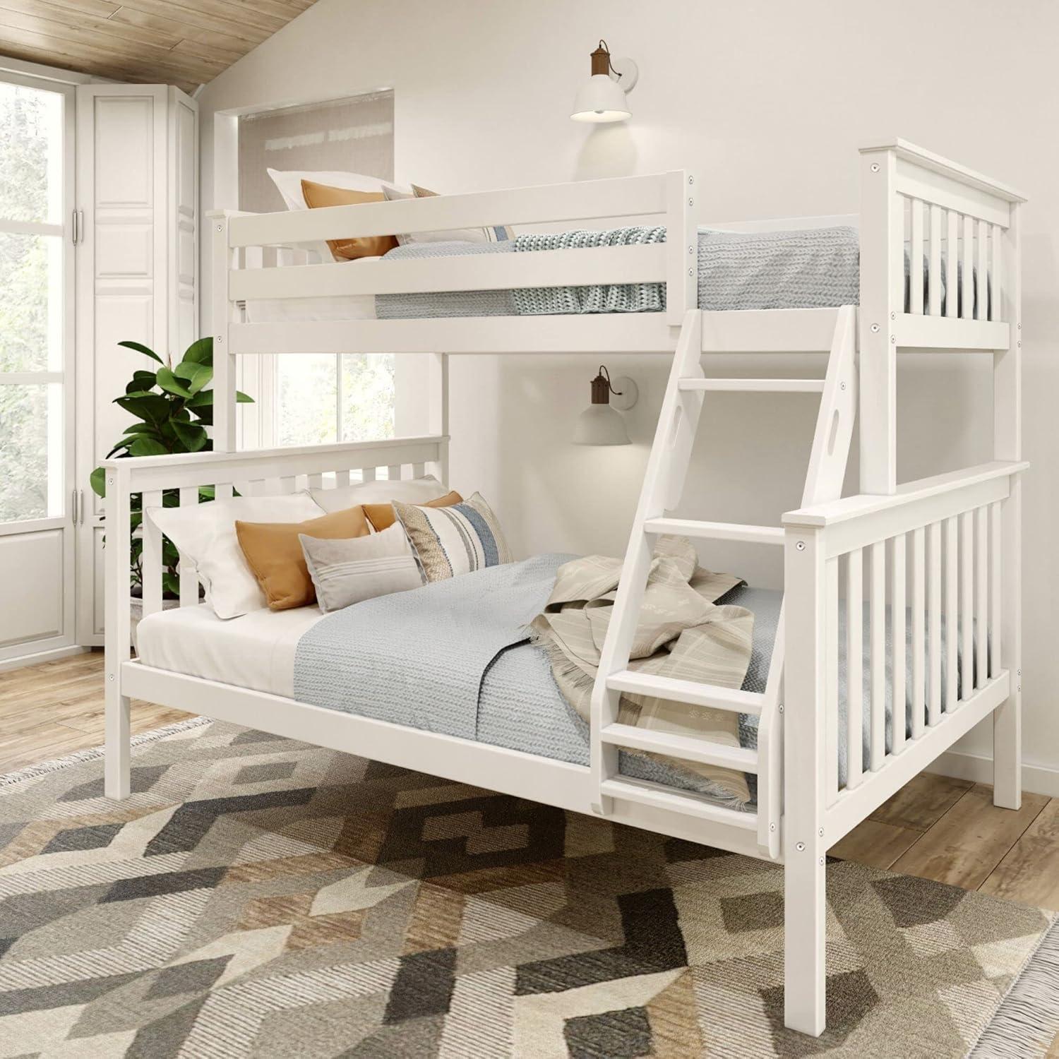 Plank+Beam Bunk Bed Twin over Full, Classic Adults Bunk Beds Solid Wood, No Box Spring Needed