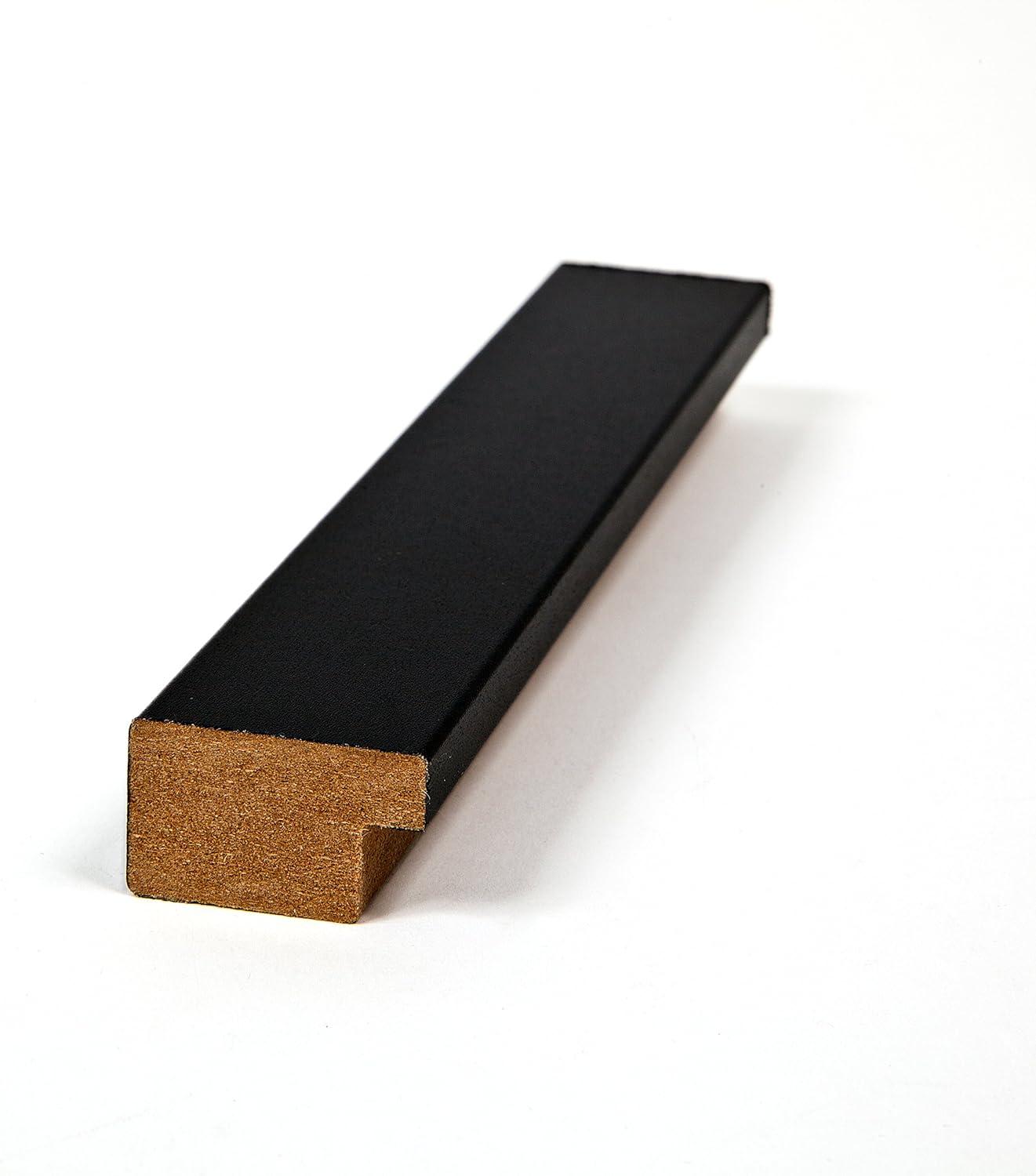 ArtToFrames Collage Photo Picture Frame with 4 - 2.5x3.5 Openings, Framed in Black with TV Grey and Black Mats (CDM-3926-5)